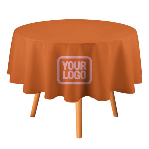 Maßgeschneidertes Orange Rosa Runde Tischdecke