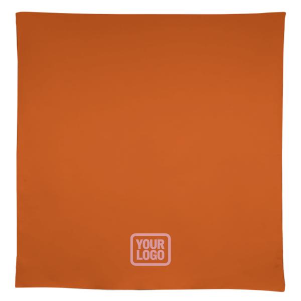 Maßgeschneidertes Orange Rosarot Quadratische Tischdecke