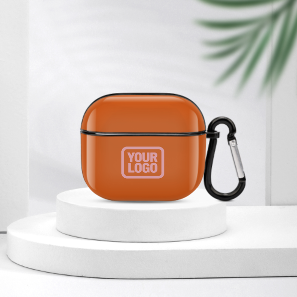 Maßgeschneidertes Orange Rosa AirPods-Hülle (3. Generation)