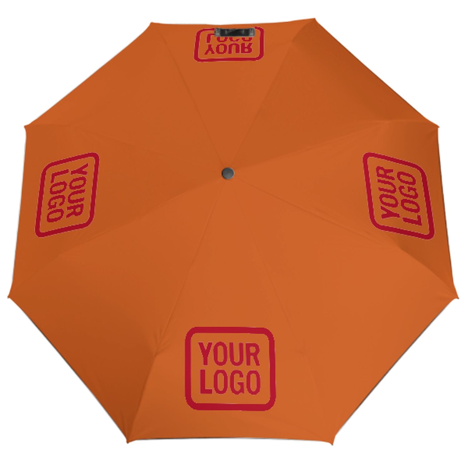 Maßgeschneidertes Orange Rot Automatik-Regenschirm