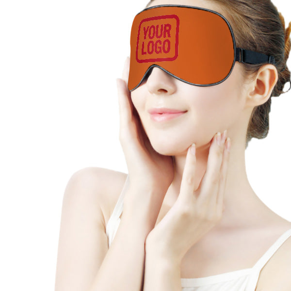 Maßgeschneidertes Orange Rot Schlafmaske