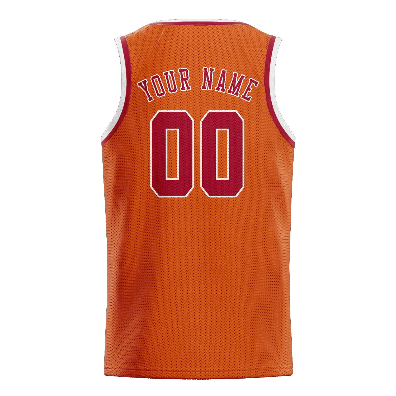 Benutzerdefiniertes Professionelles Orange Rot Basketballtrikot