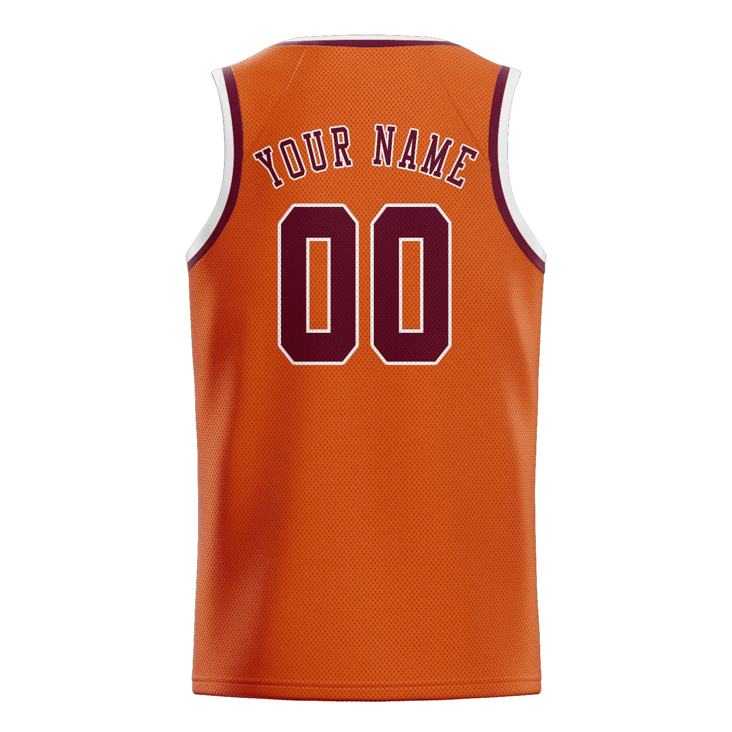 Benutzerdefiniertes Professionelles Orange Karmesinrot Basketballtrikot