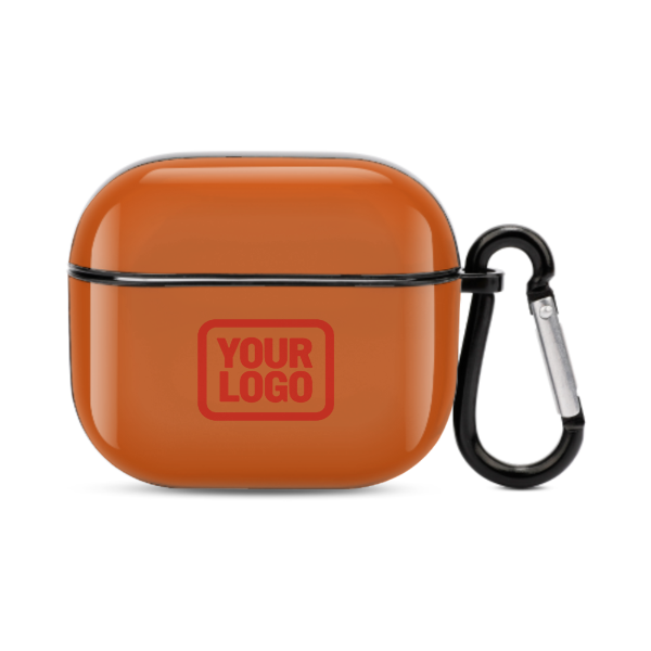 Maßgeschneidertes Orange Orangerot AirPods-Hülle (3. Generation)