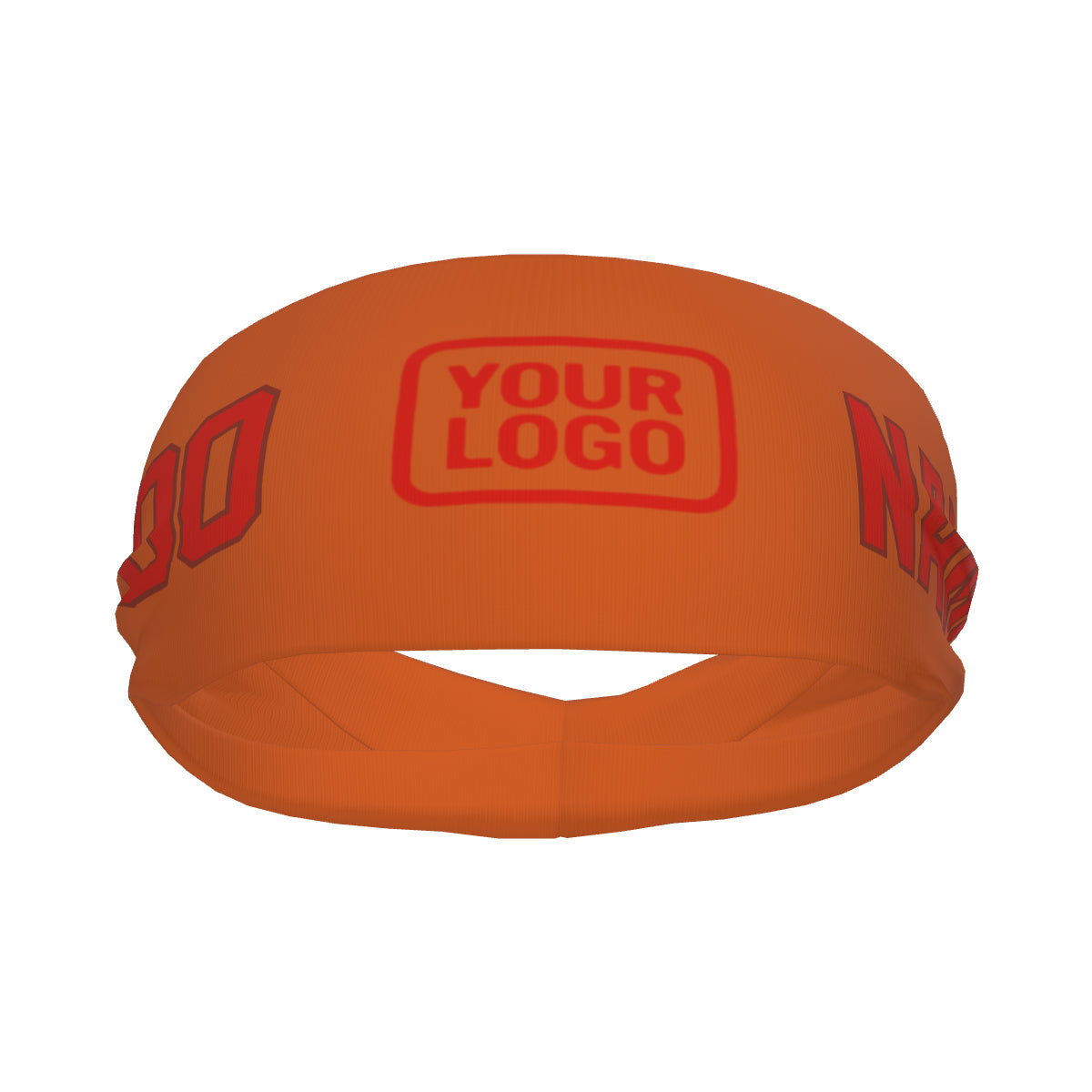 Fascia sportiva arancione-rossa personalizzata