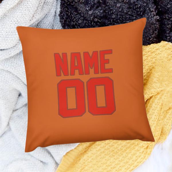 Maßgeschneidertes Orange Orangerot Kissenbezug