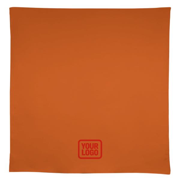 Maßgeschneidertes Orange Korallenrot Quadratische Tischdecke