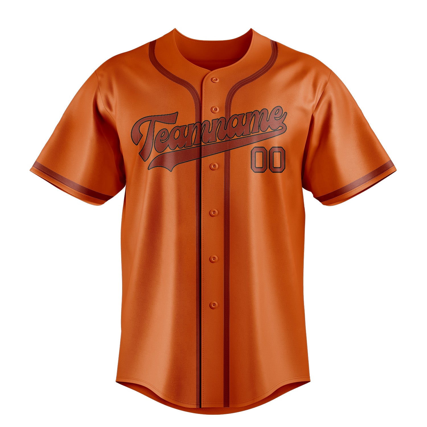 Benutzerdefiniertes Professionelles Orange Korallenrot Baseballtrikot