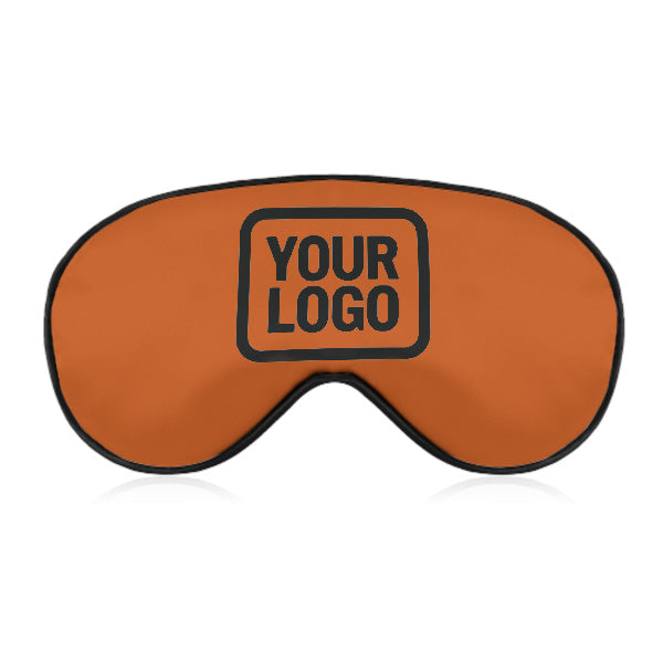 Maßgeschneidertes Orange Schwarz Schlafmaske