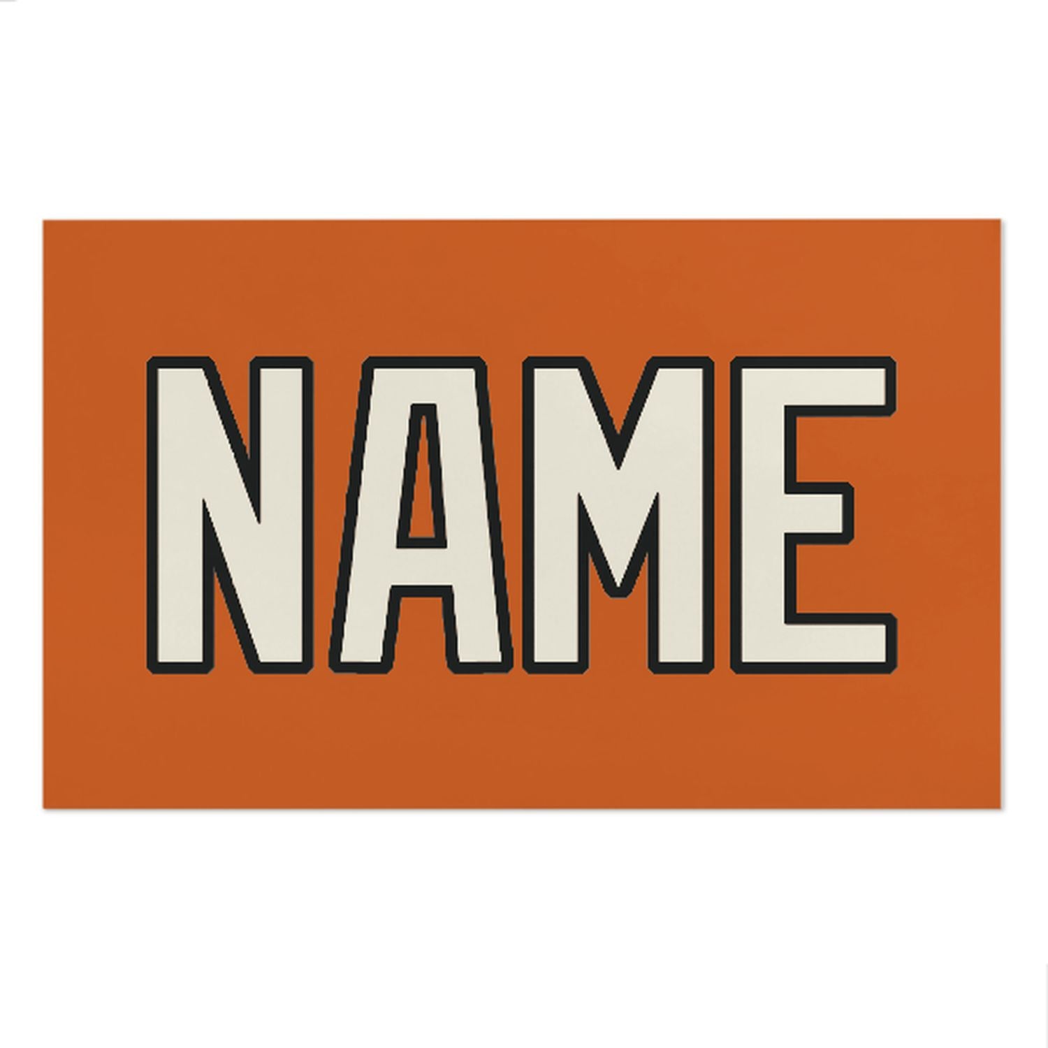Maßgeschneidertes Orange Beige Strandtuch