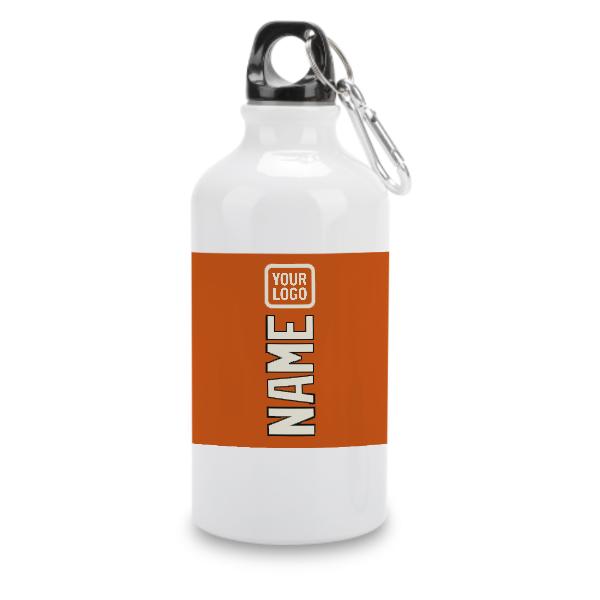 Maßgeschneidertes Orange Beige Sportflasche