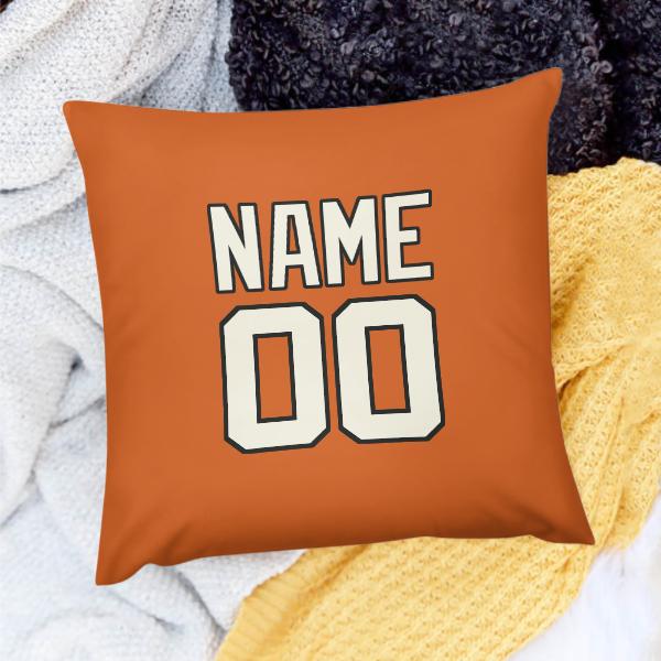 Maßgeschneidertes Orange Beige Kissenbezug