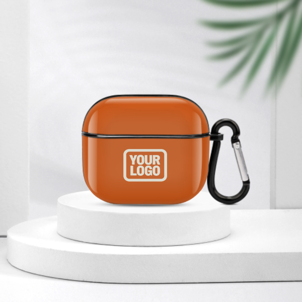 Maßgeschneidertes Orange Beige AirPods-Hülle (3. Generation)