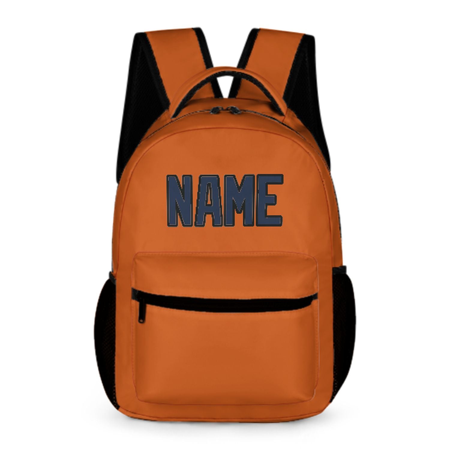 Maßgeschneidertes Orange Marineblau Kinderrucksack