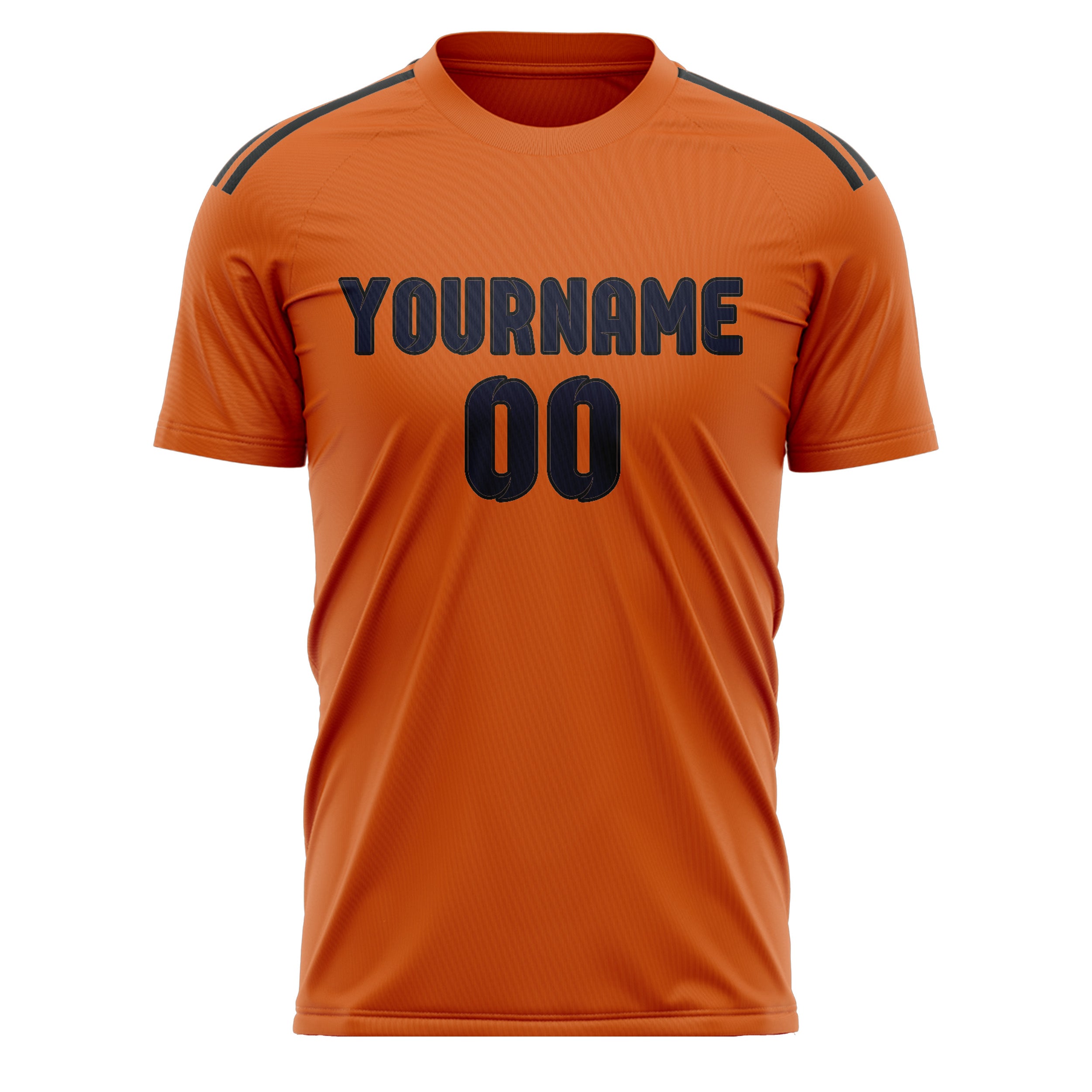 Benutzerdefiniertes Professionelles Orange Stahlblau Fußballtrikot