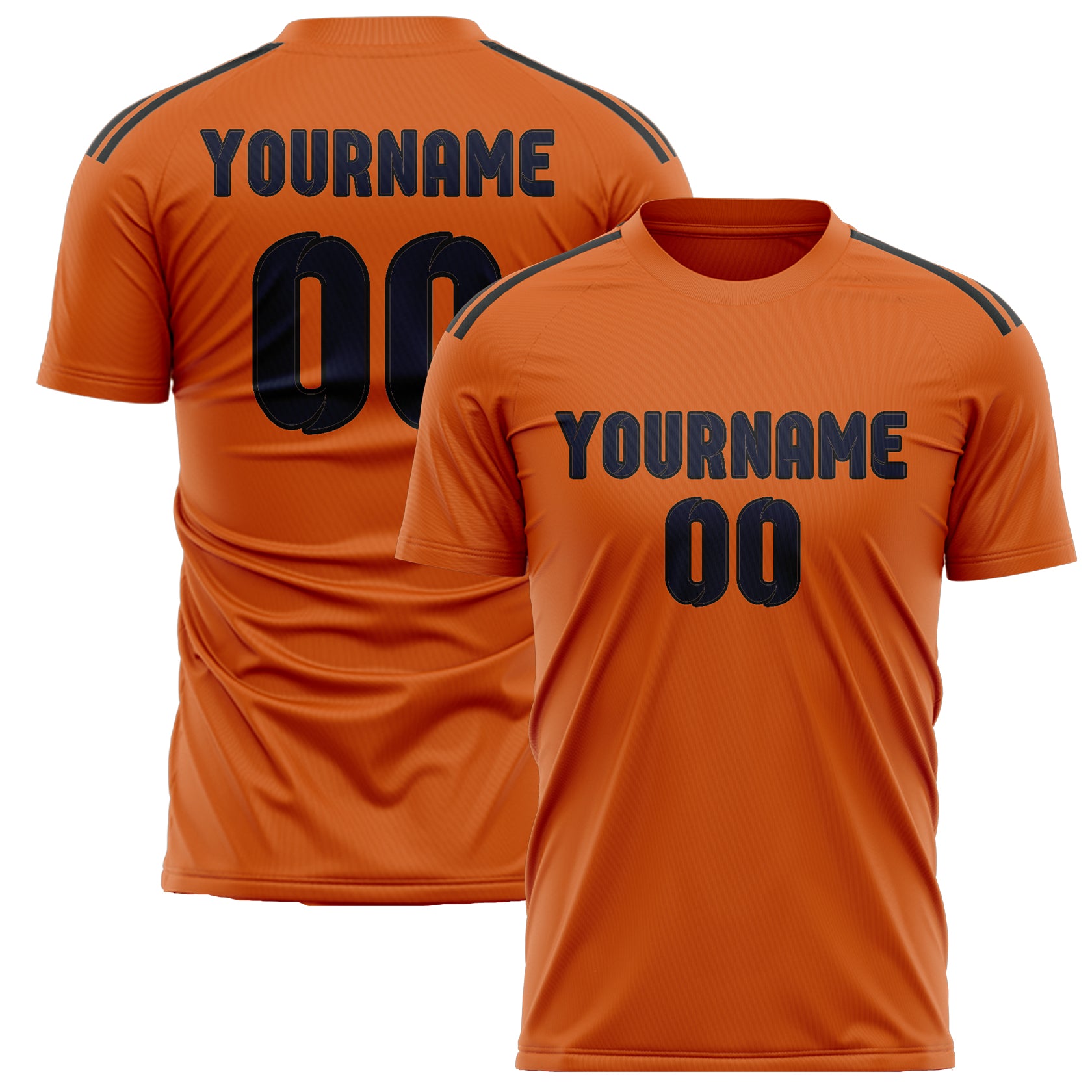 Benutzerdefiniertes Professionelles Orange Stahlblau Fußballtrikot