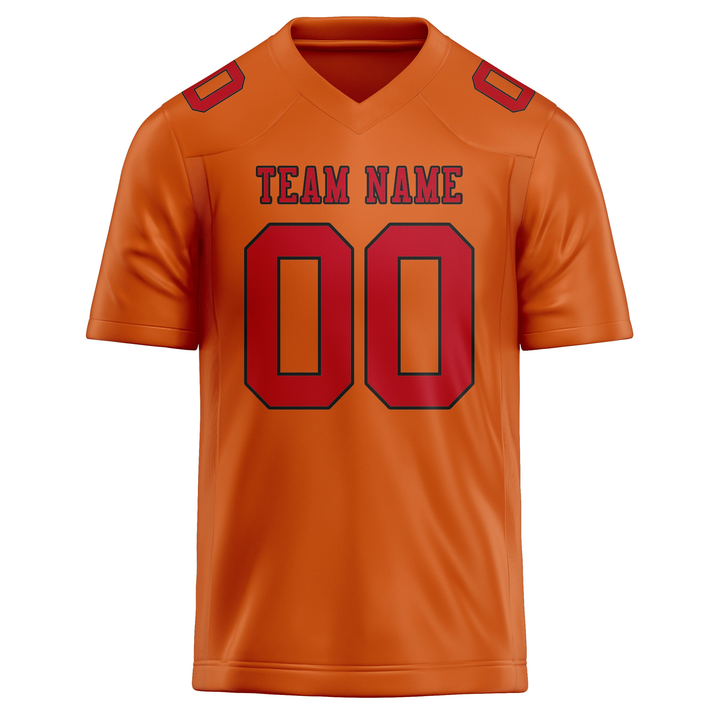 Maglia da rugby arancione rossa professionale personalizzata