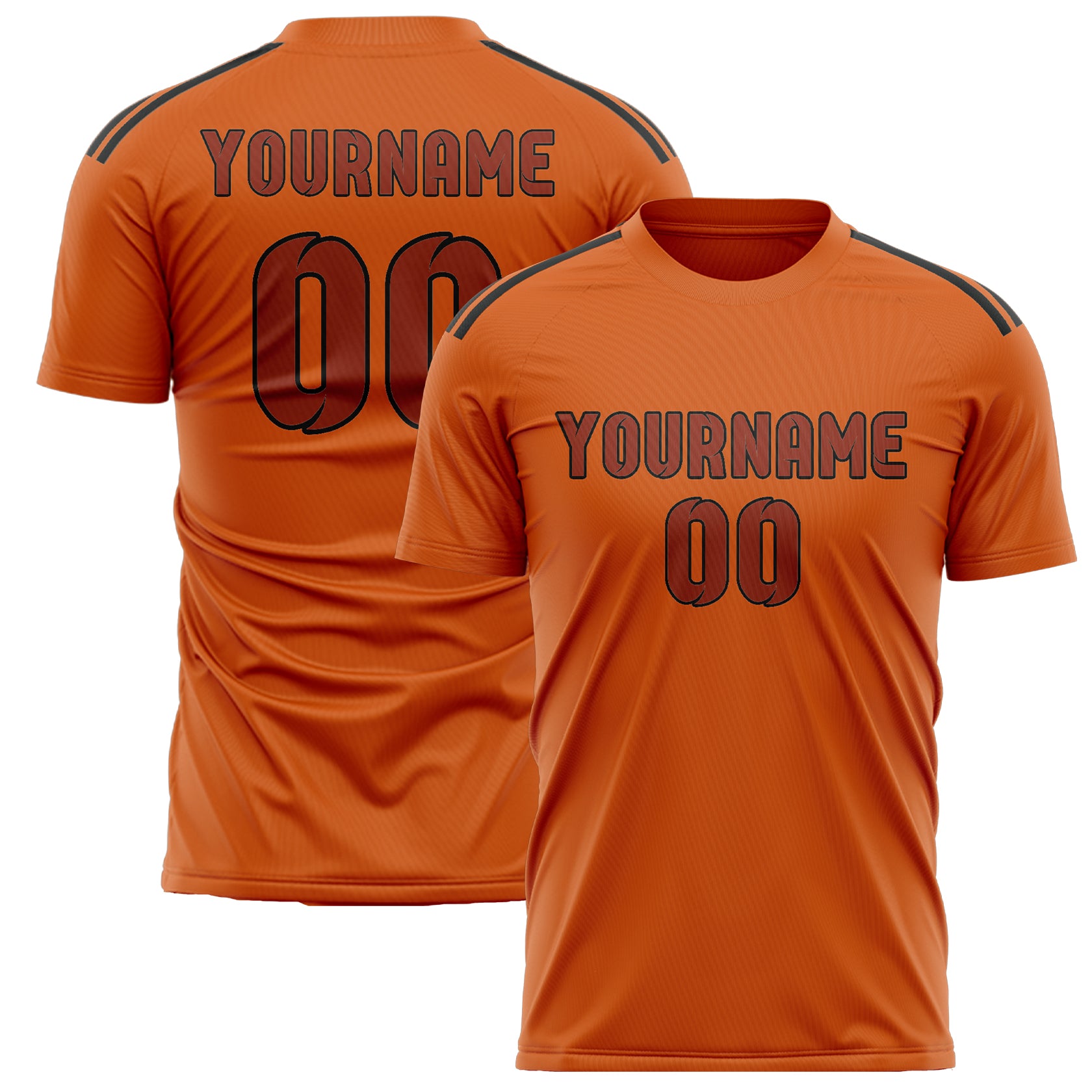 Benutzerdefiniertes Professionelles Orange Korallenrot Fußballtrikot