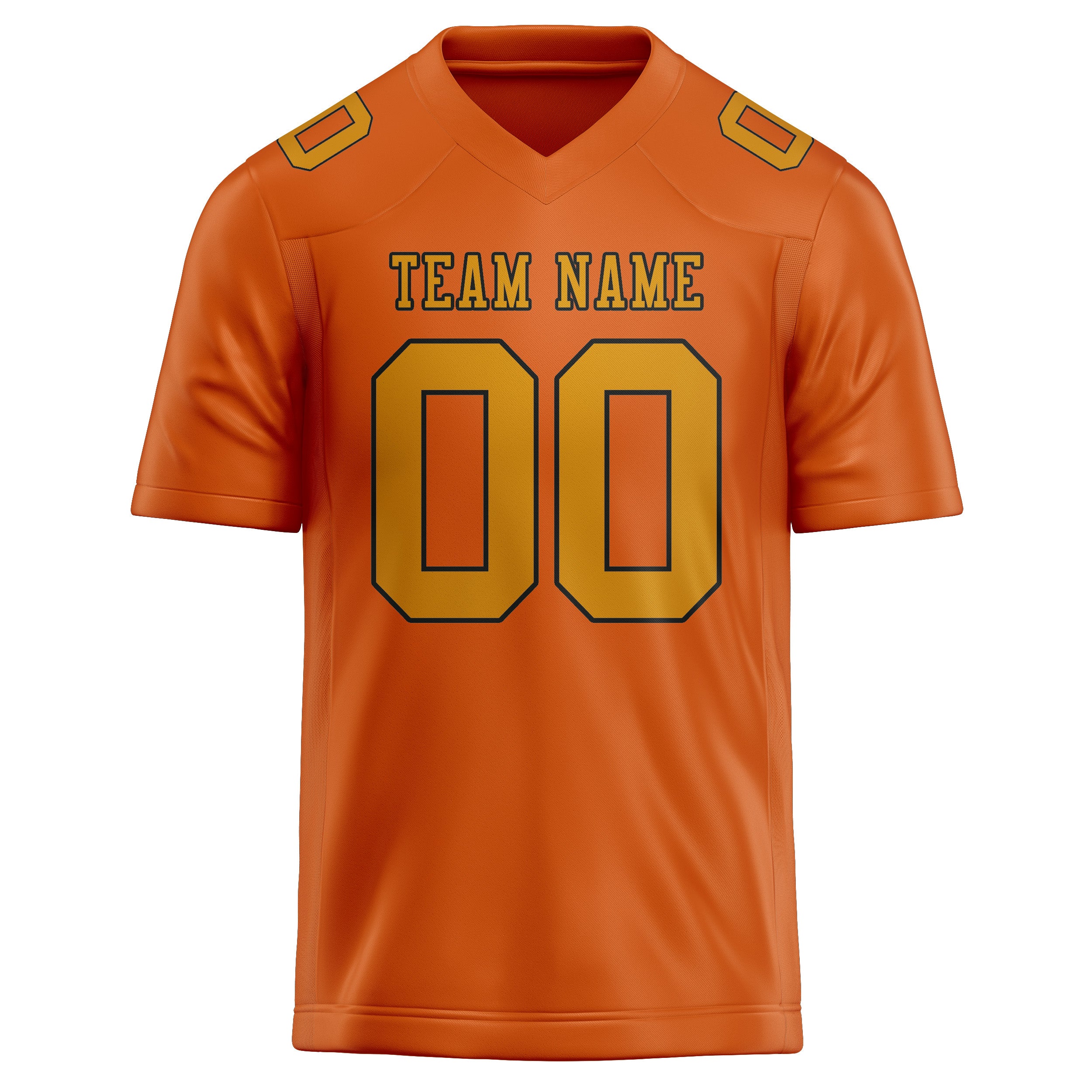 Maglia da rugby arancione gialla professionale personalizzata