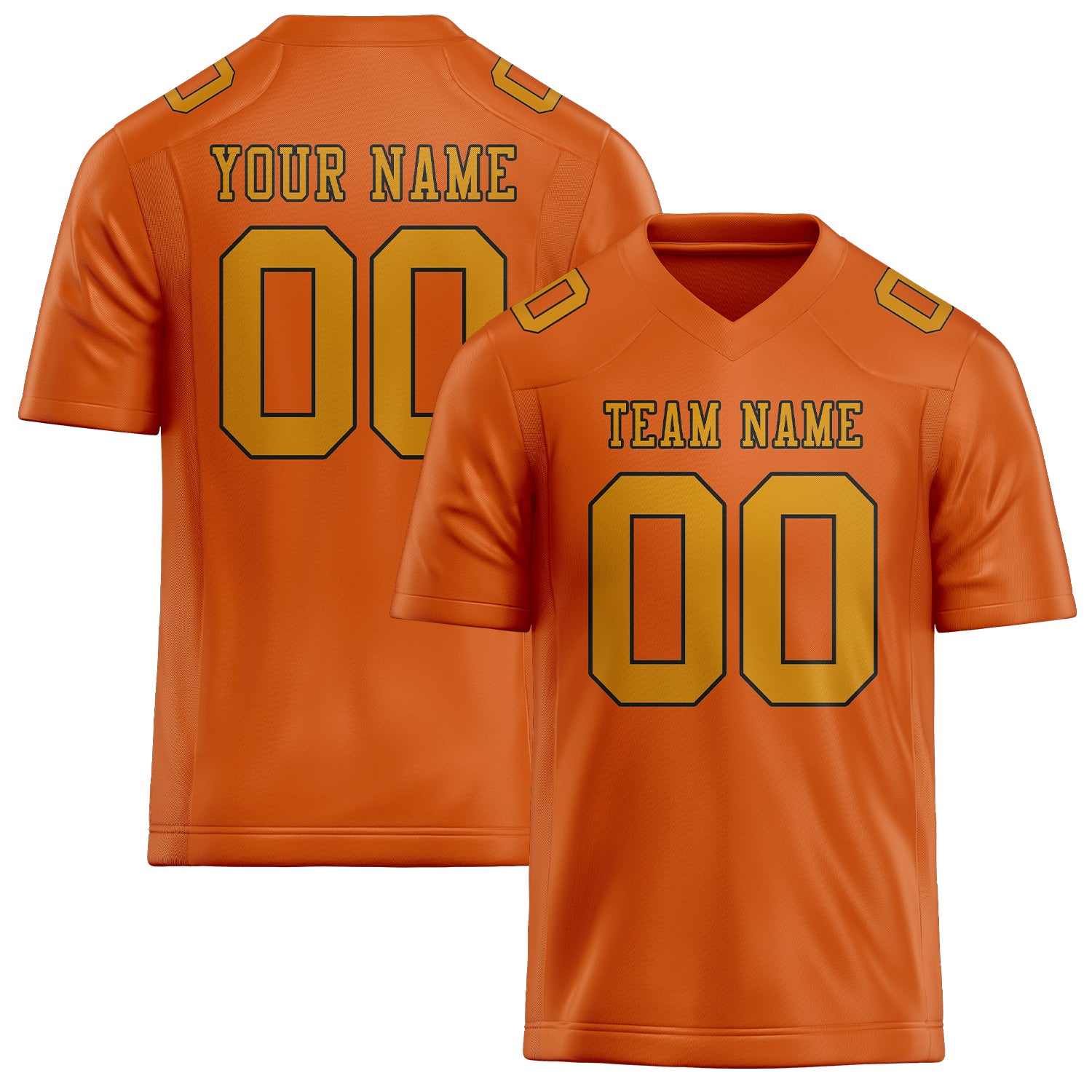 Maglia da rugby arancione gialla professionale personalizzata