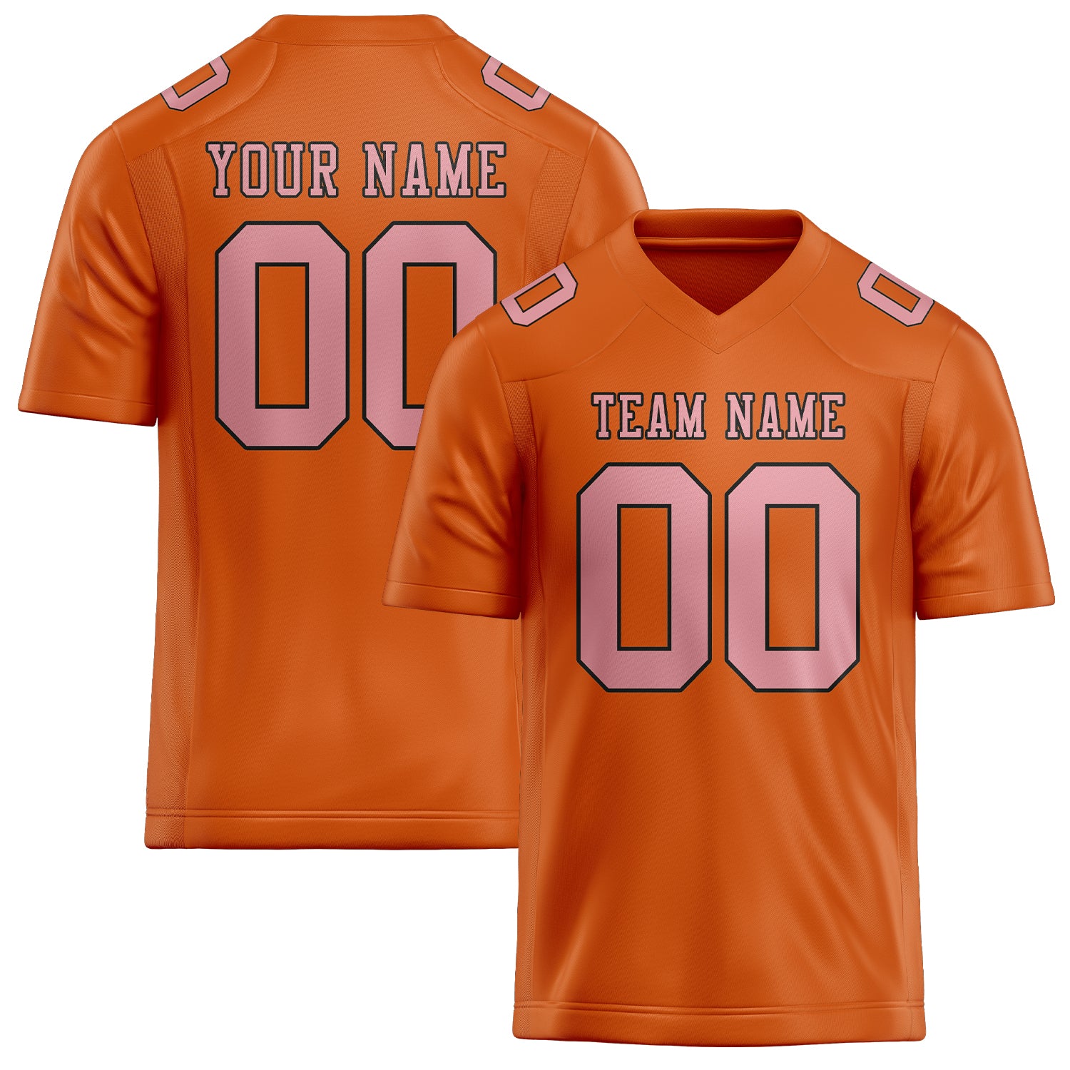 Maglia da rugby arancione rosa professionale personalizzata