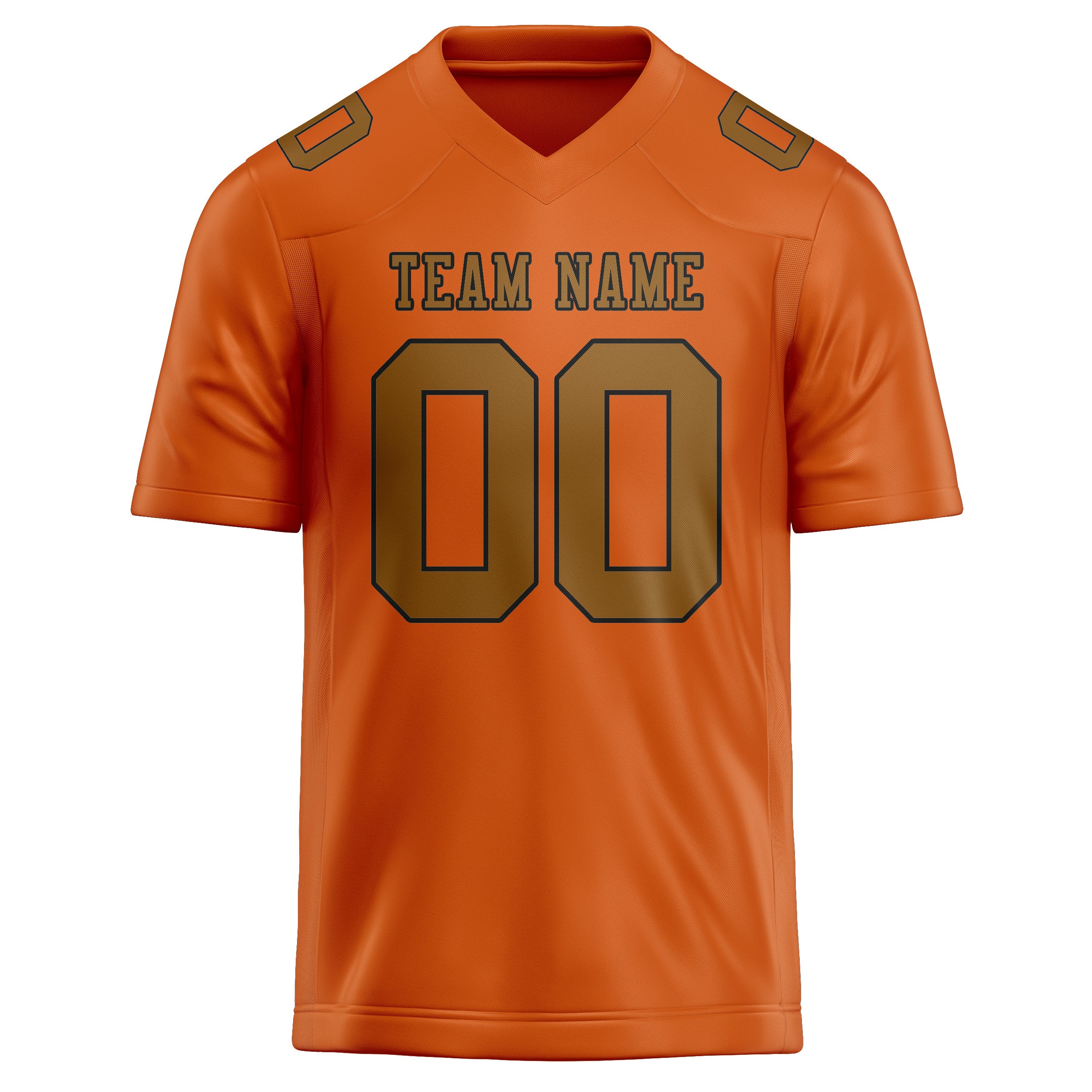 Maglia da rugby arancione cachi professionale personalizzata