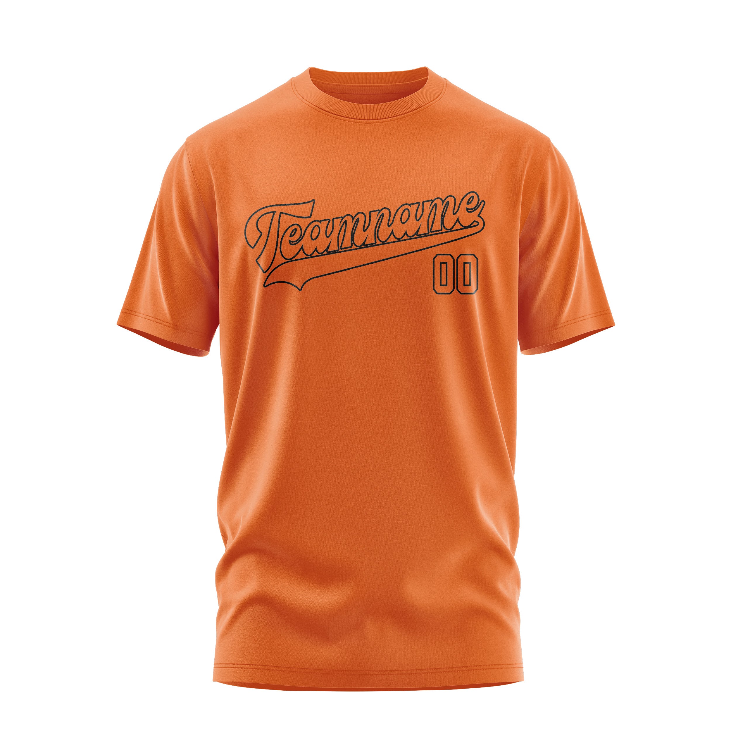 Maßgeschneidertes Orange Orange T-Shirt