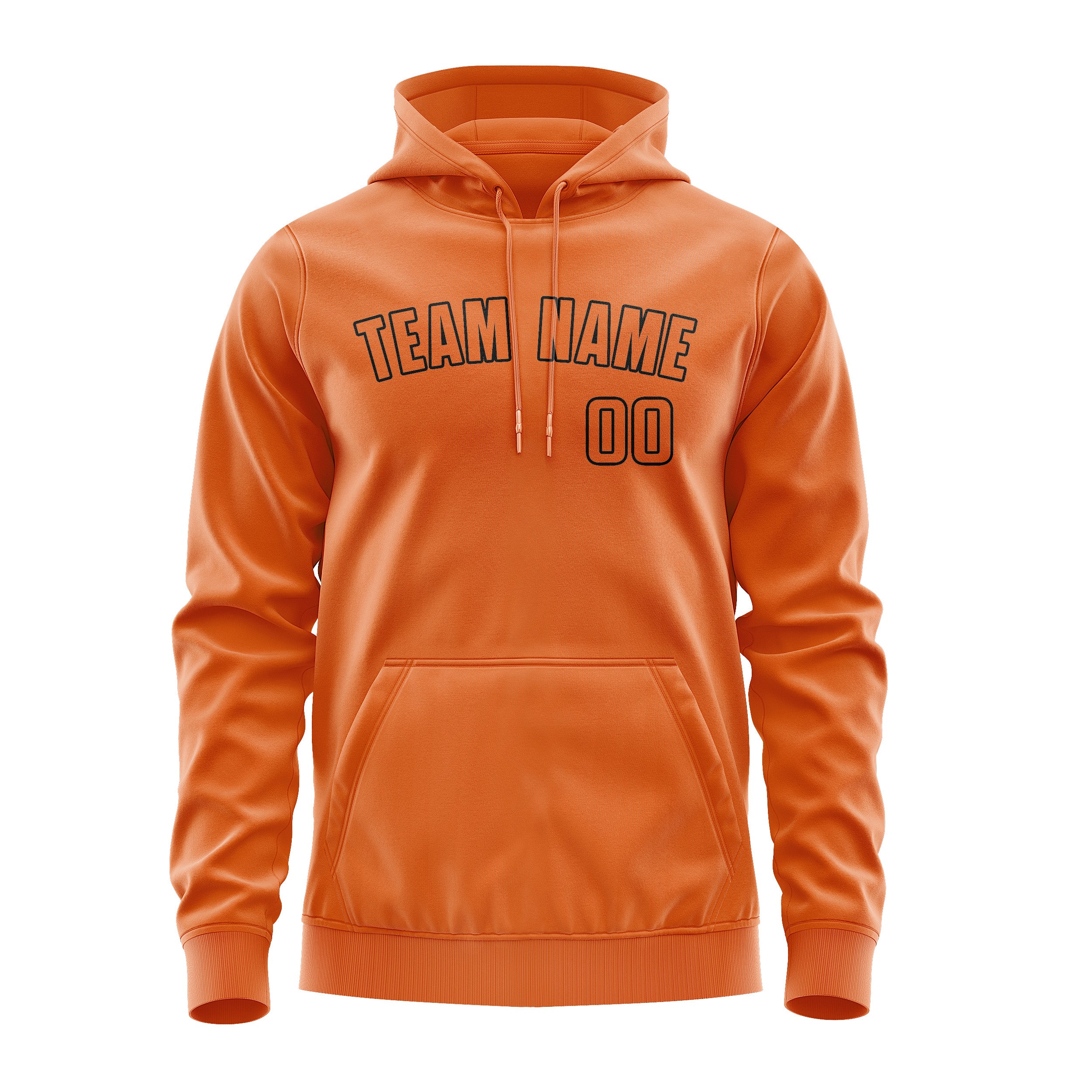 Maßgeschneidertes Orange Orange Hoodie