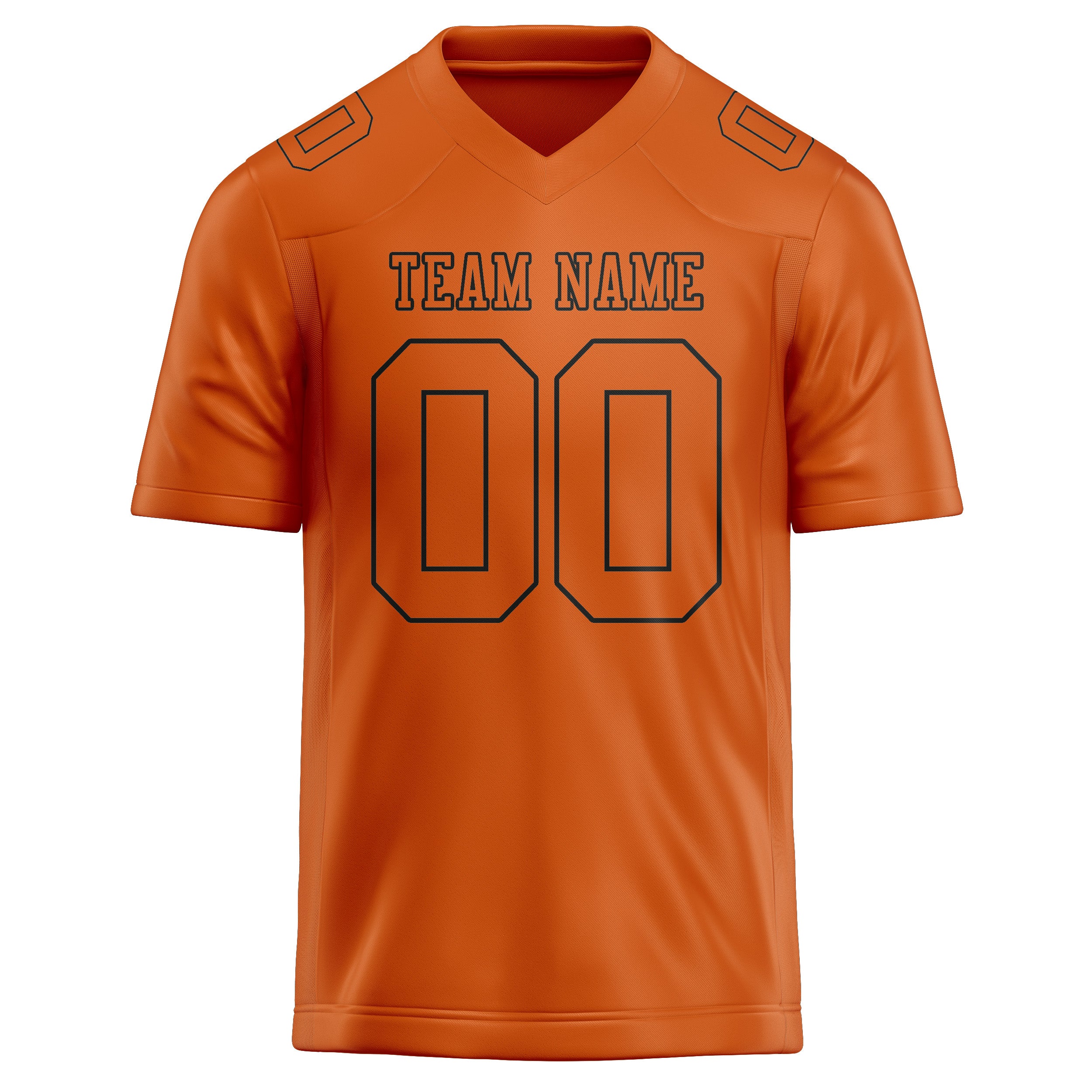 Maglia da rugby arancione professionale personalizzata