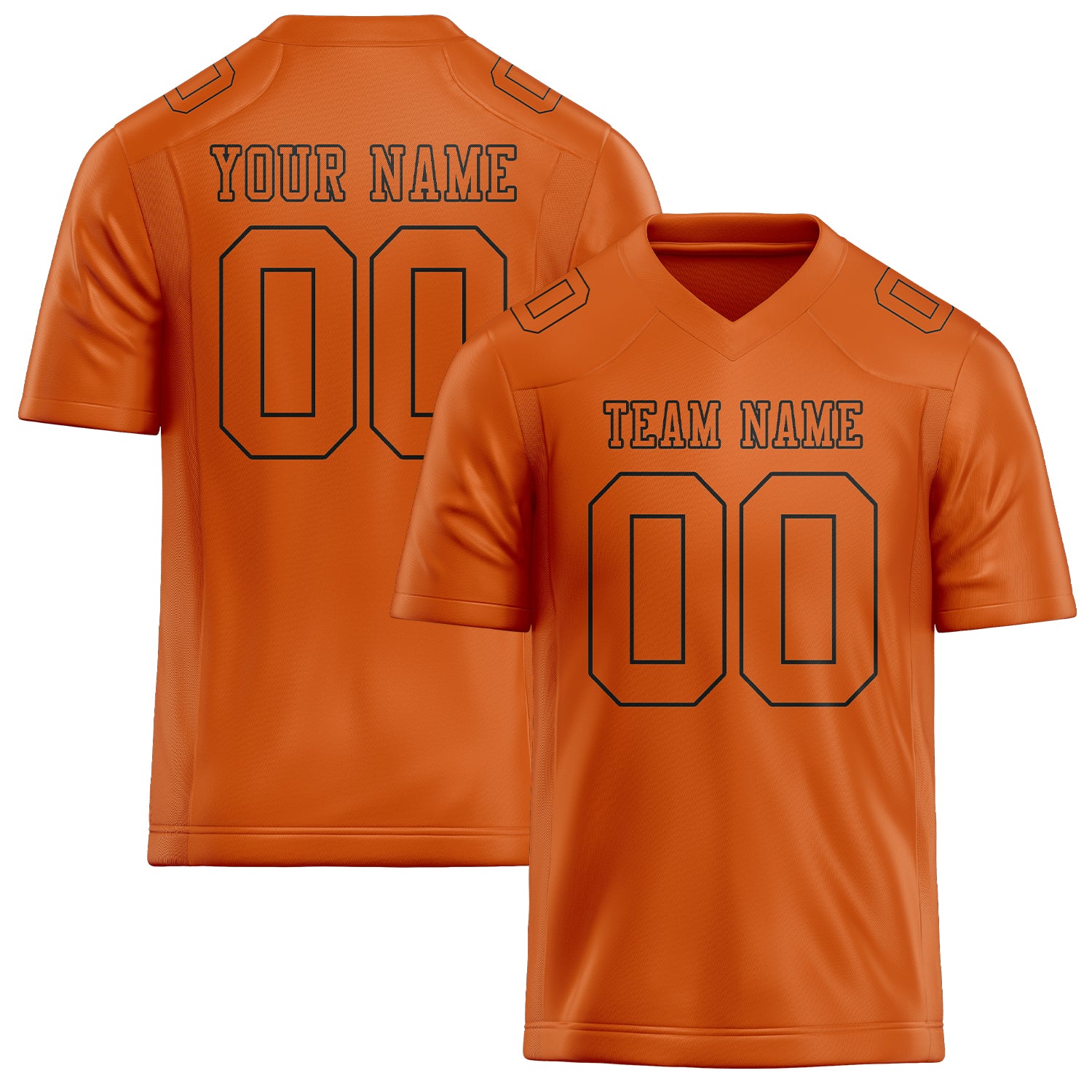 Maglia da rugby arancione professionale personalizzata