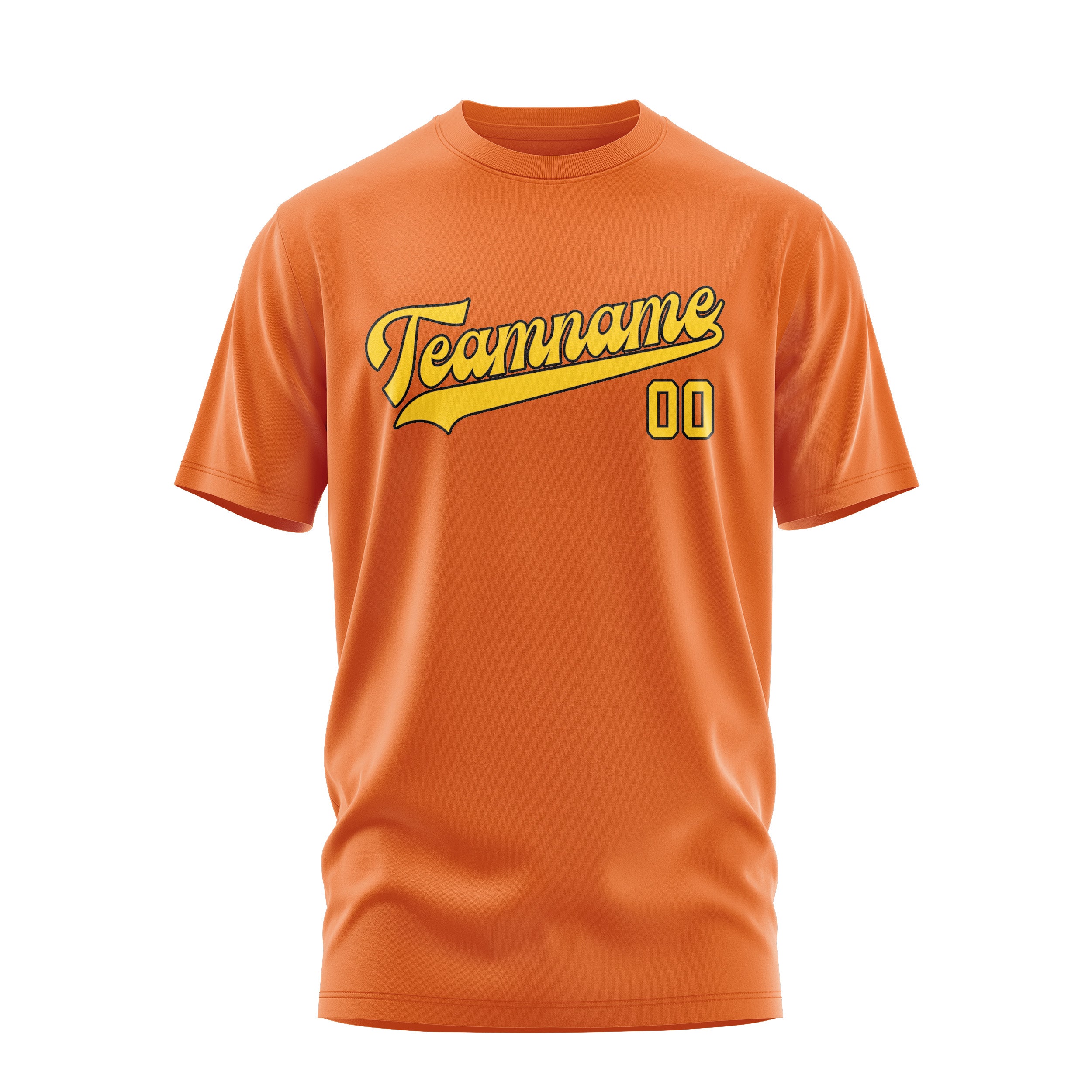 Maßgeschneidertes Orange Gold T-Shirt