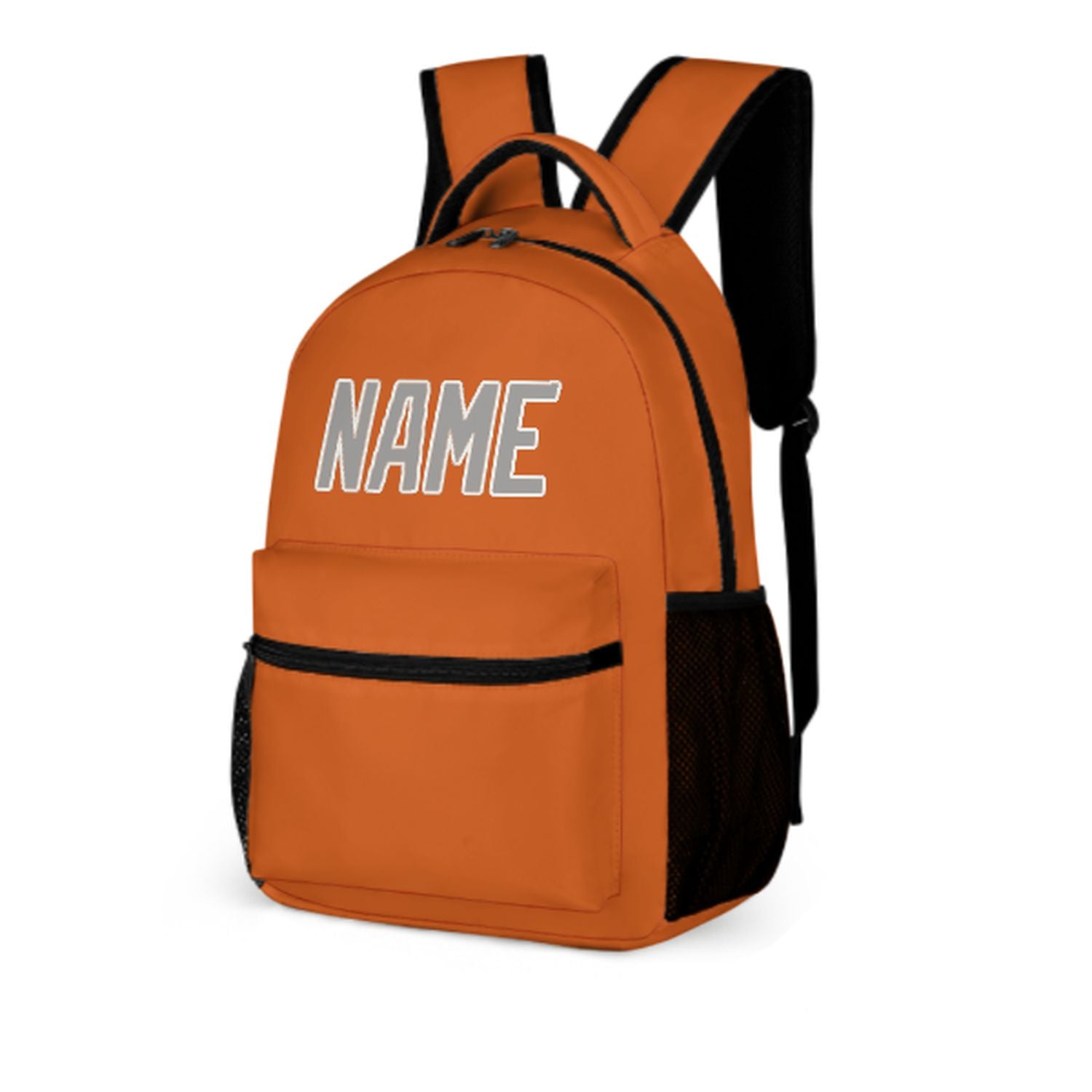 Maßgeschneidertes Orange Grau Kinderrucksack