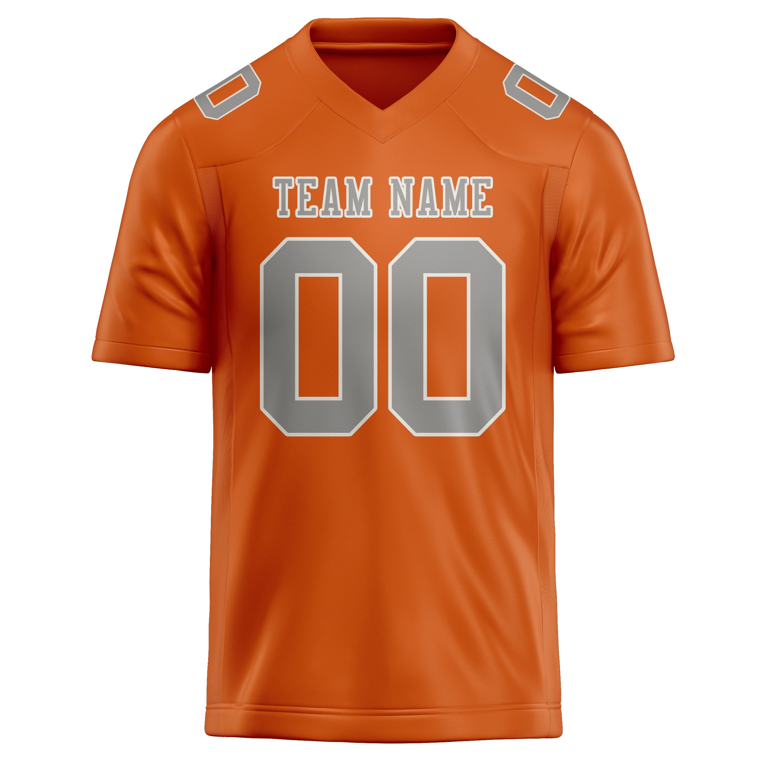 Maglia da rugby arancione grigia professionale personalizzata