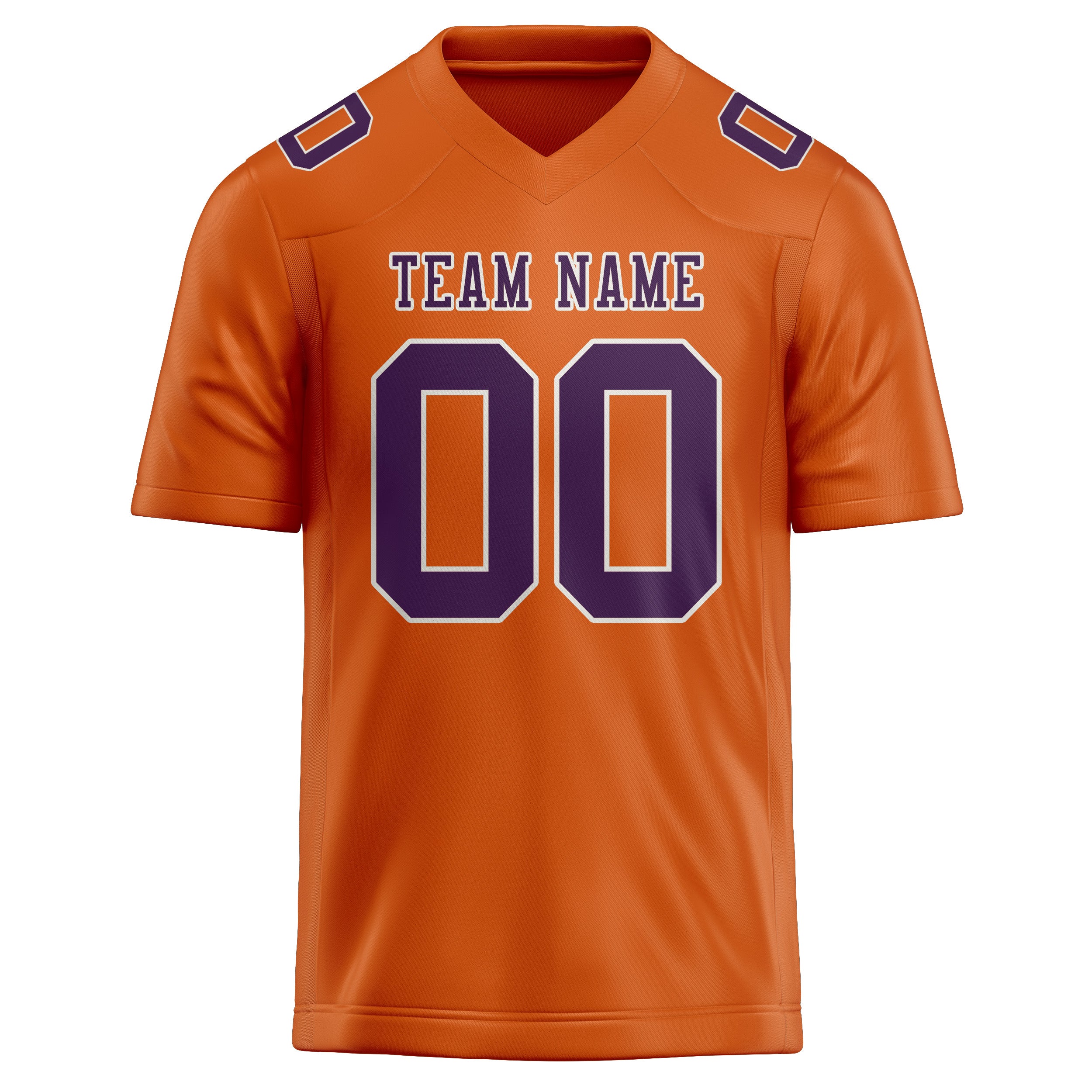 Maglia da rugby arancione viola professionale personalizzata