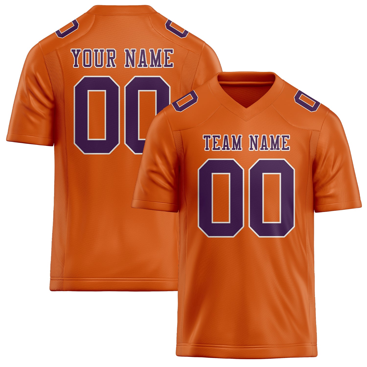 Maglia da rugby arancione viola professionale personalizzata