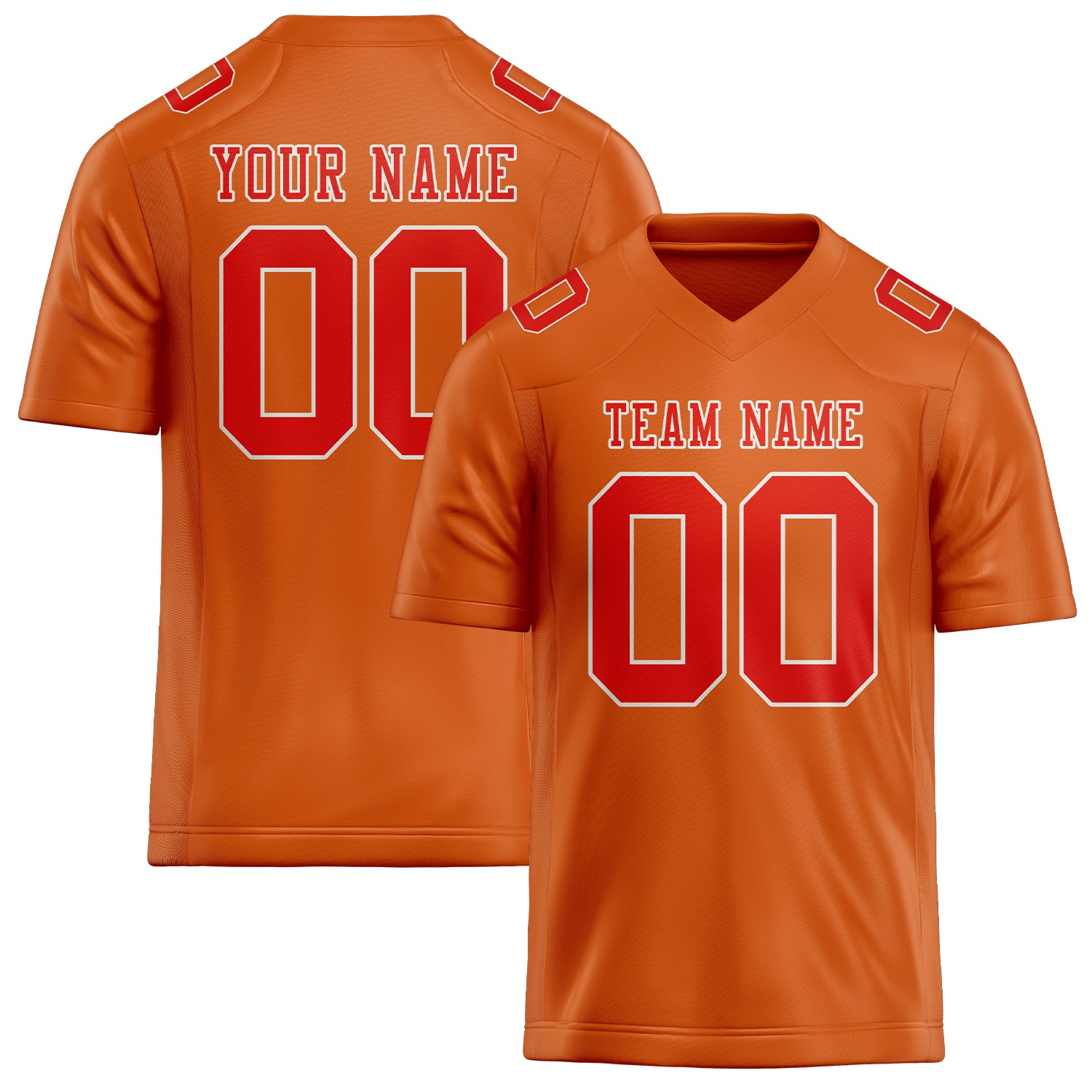 Maglia da rugby arancione-rossa professionale personalizzata
