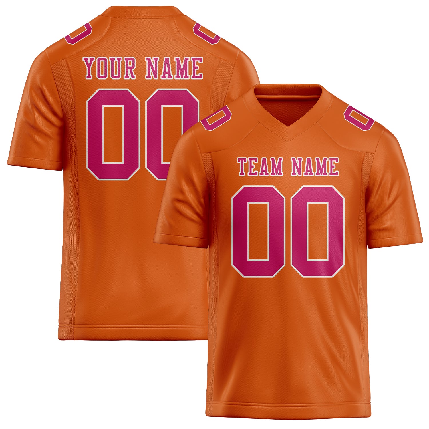 Maglia da rugby arancione rosa professionale personalizzata