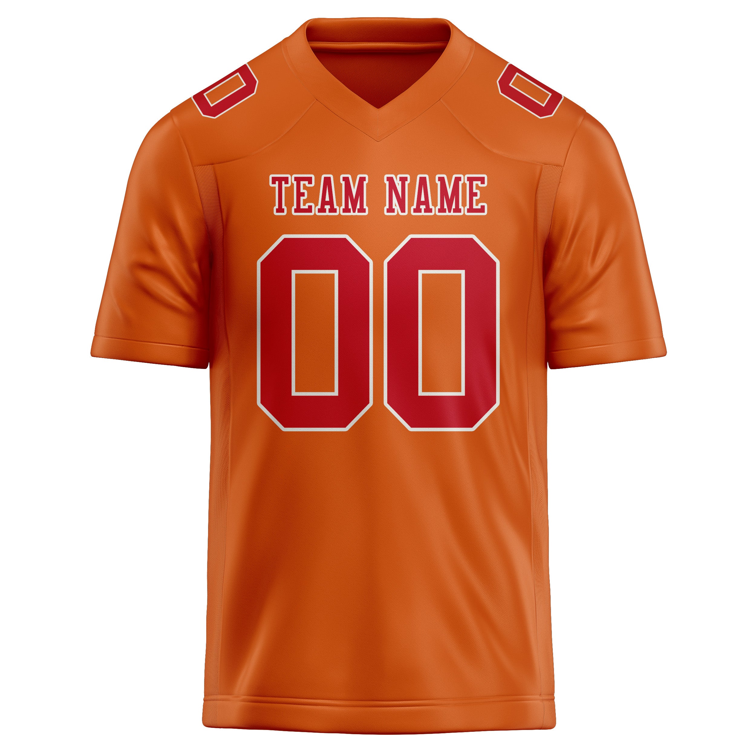 Maglia da rugby arancione rossa professionale personalizzata