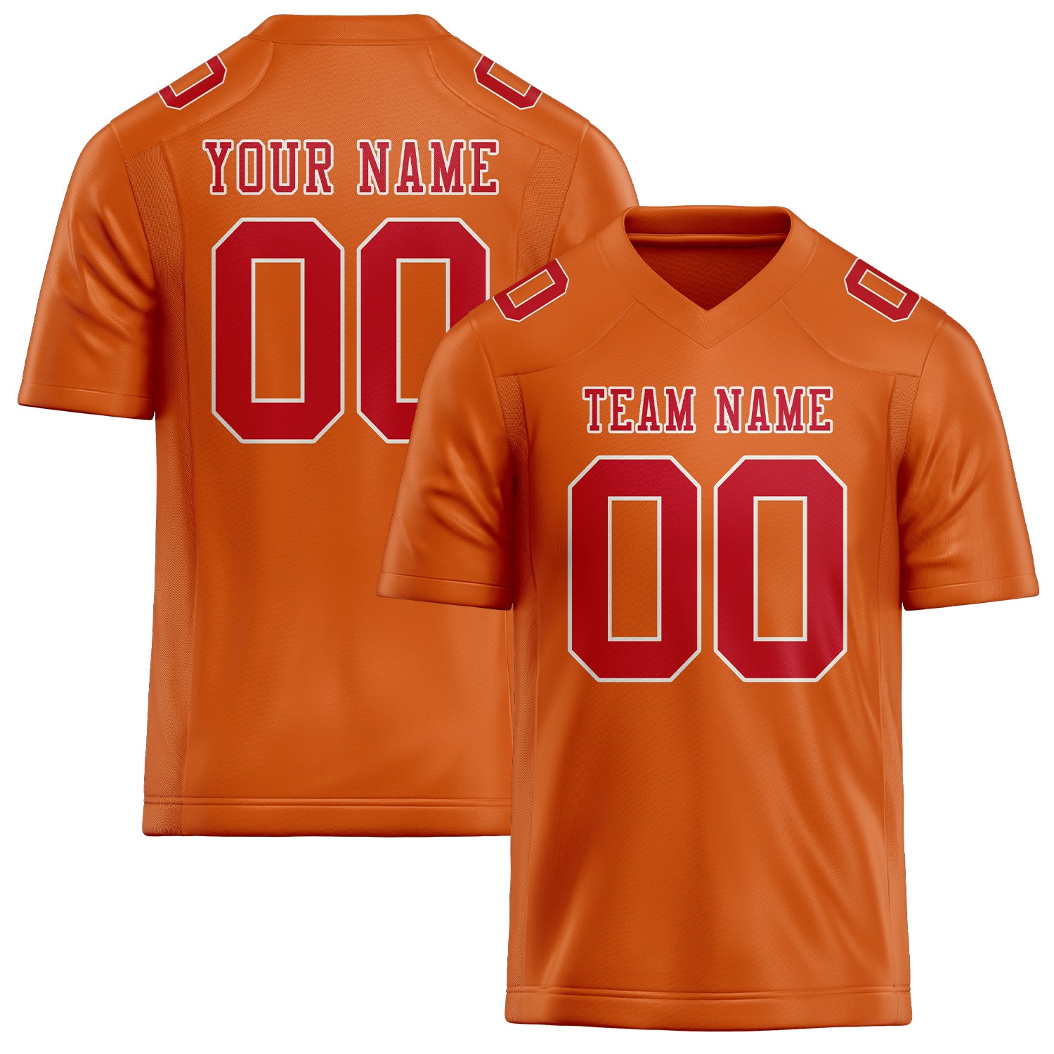 Maglia da rugby arancione rossa professionale personalizzata