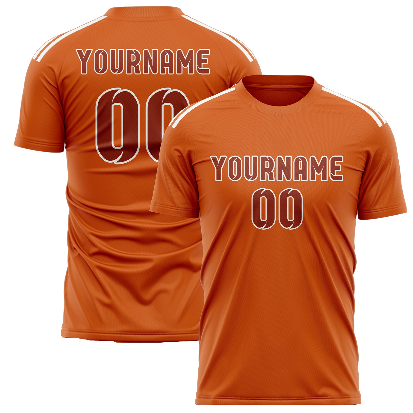 Benutzerdefiniertes Professionelles Orange Korallenrot Fußballtrikot