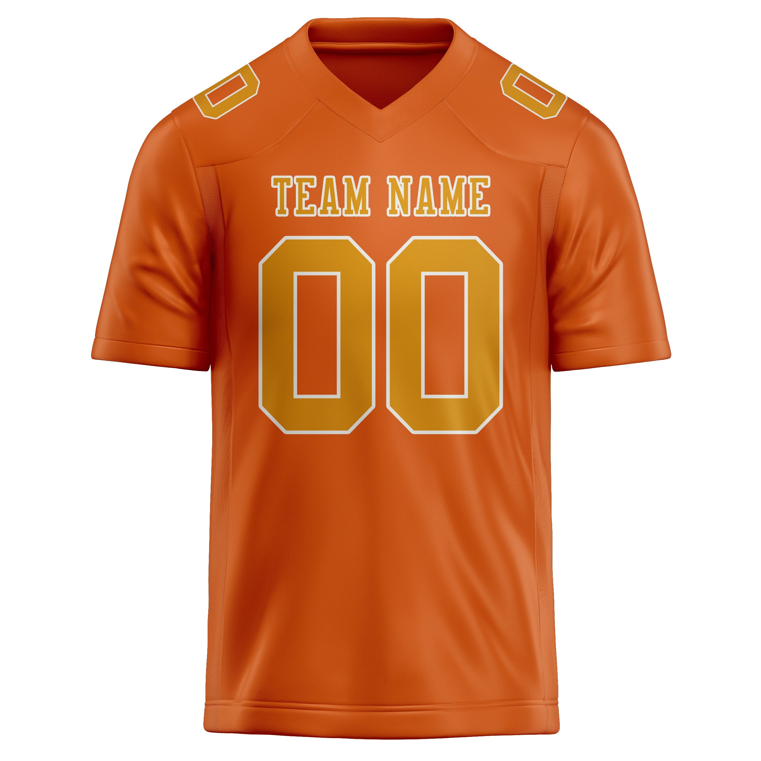 Maglia da rugby arancione gialla professionale personalizzata