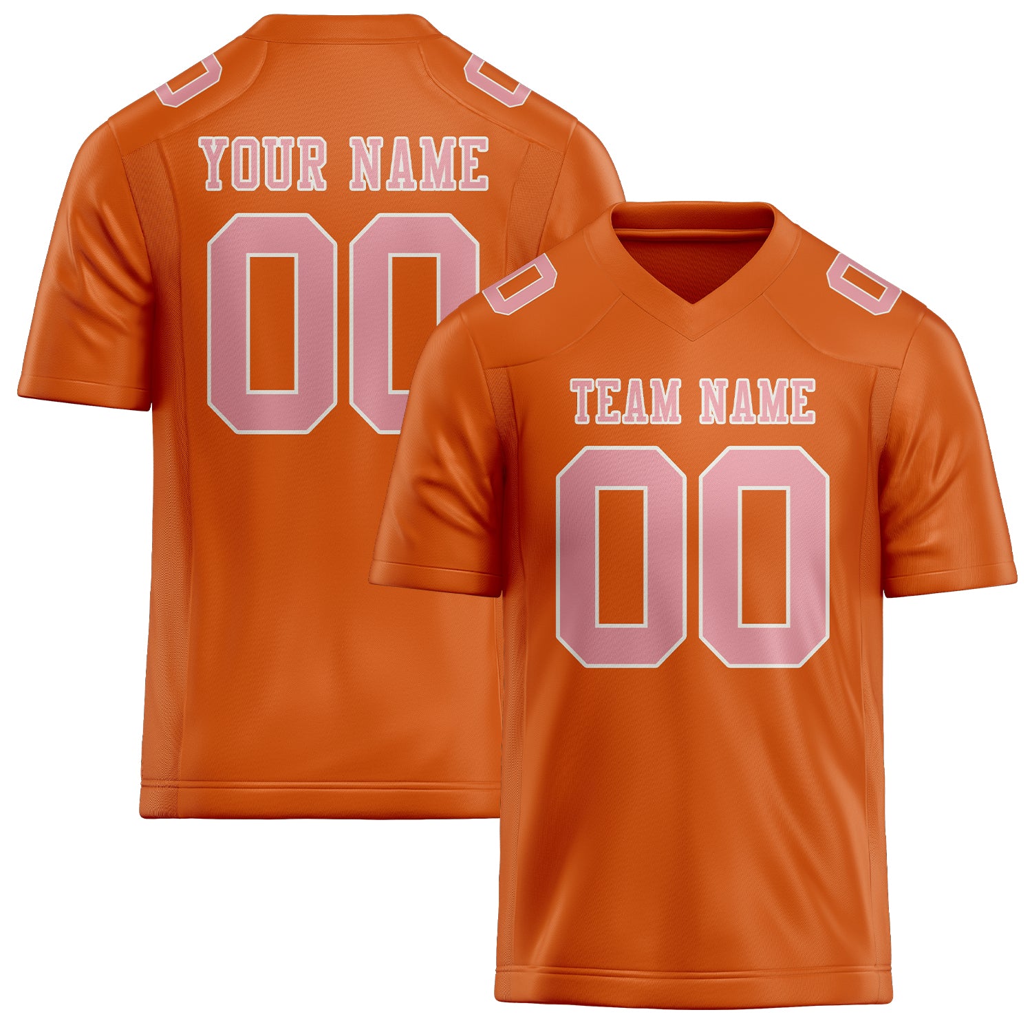 Maglia da rugby arancione rosa professionale personalizzata
