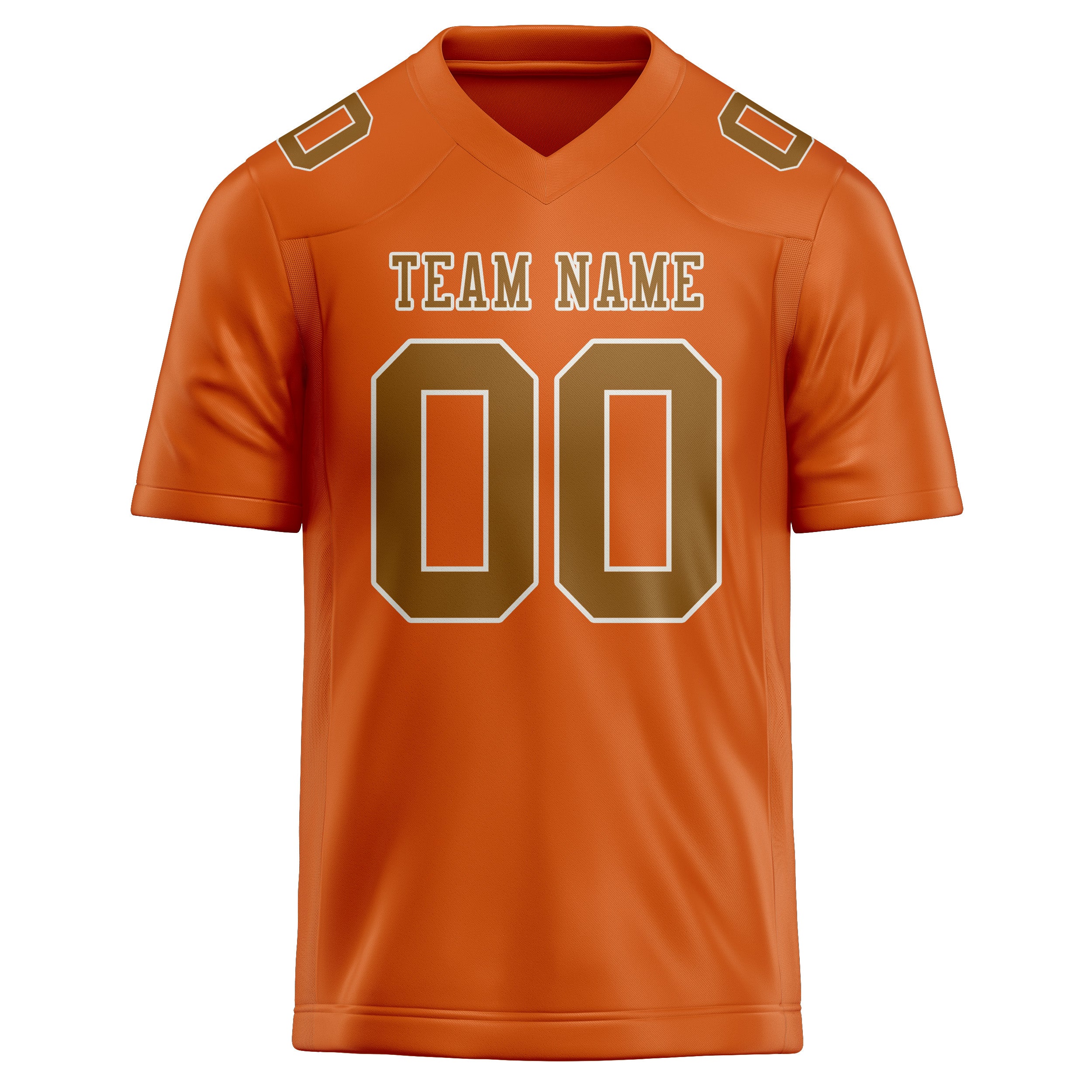 Maglia da rugby arancione cachi professionale personalizzata