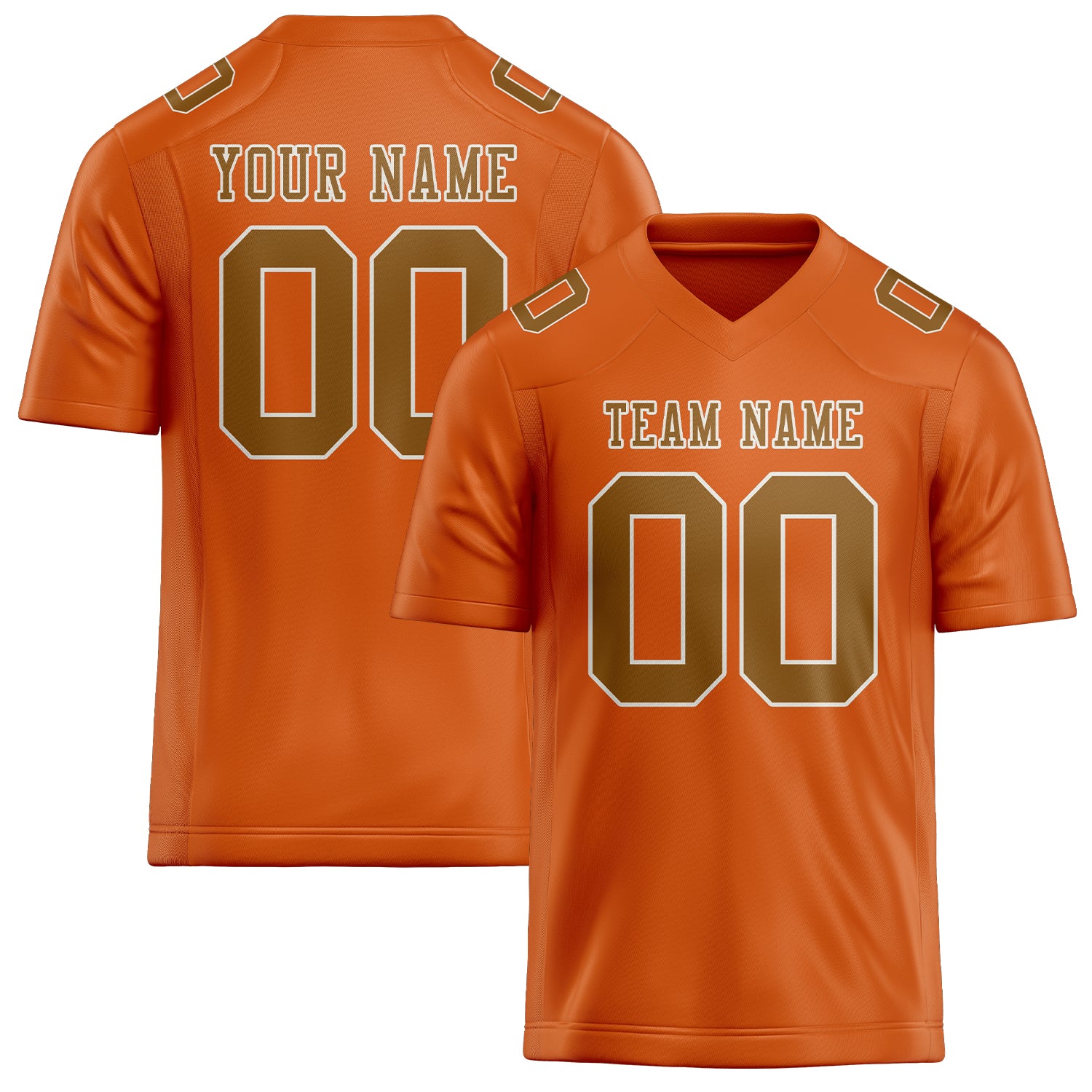 Maglia da rugby arancione cachi professionale personalizzata