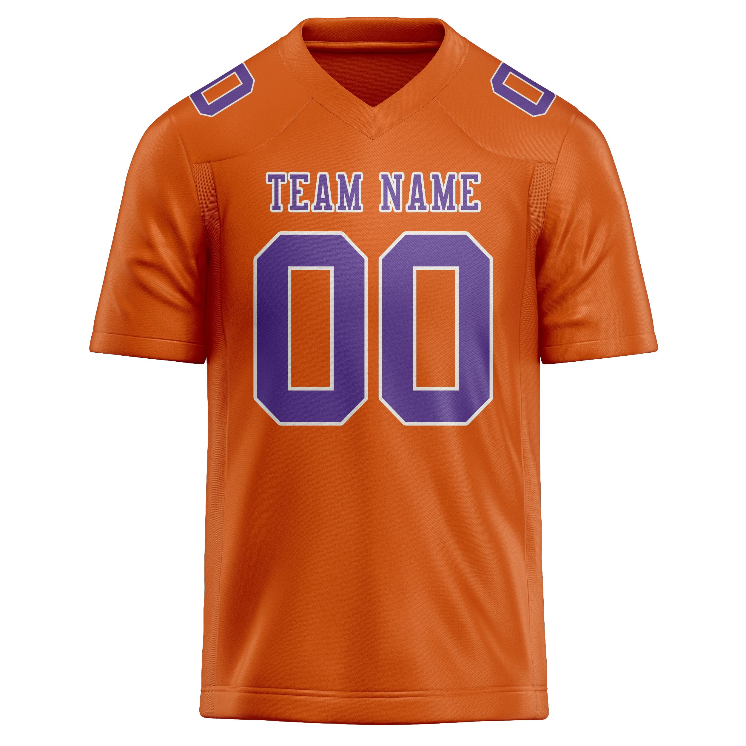 Maglia da rugby professionale personalizzata arancione lavanda