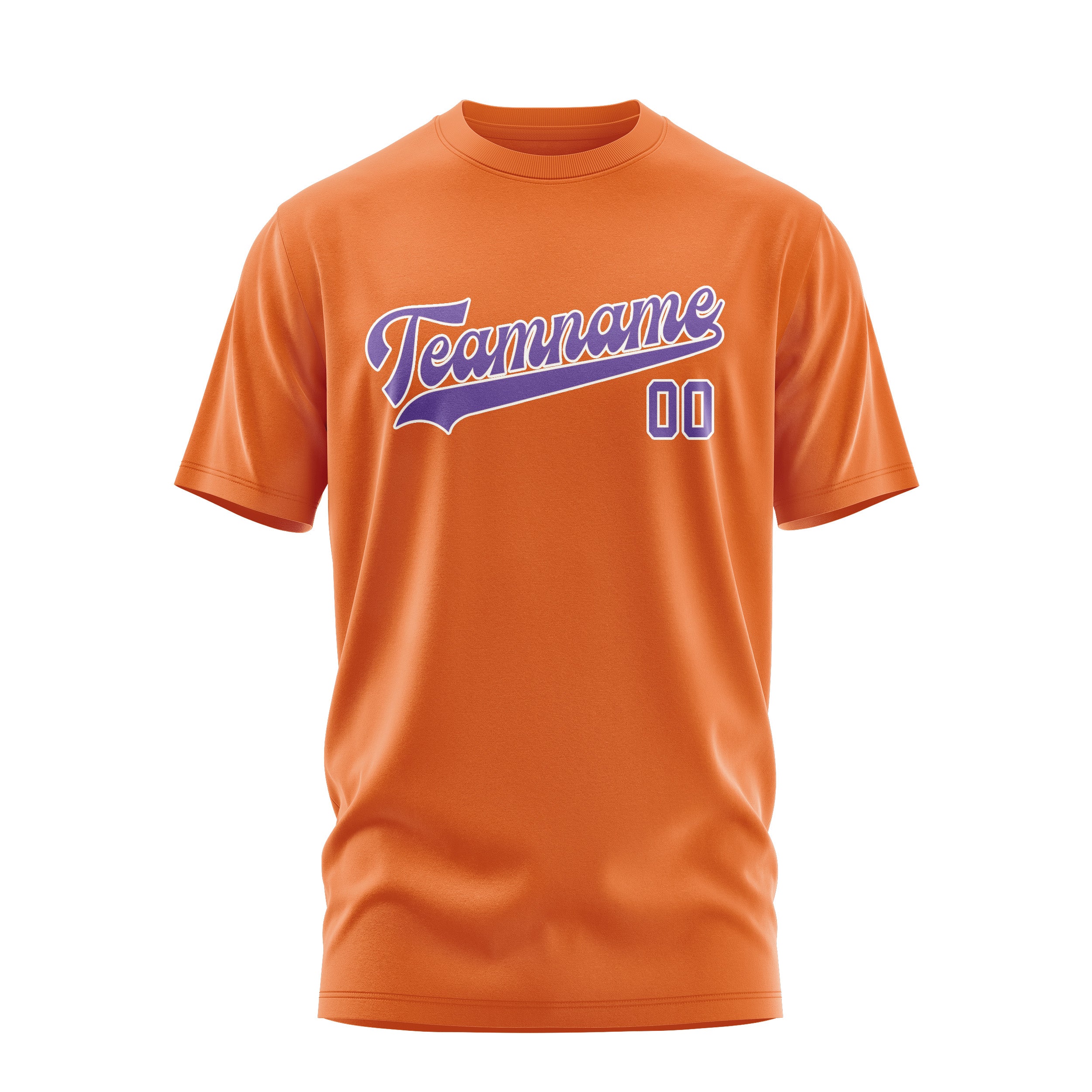 Maßgeschneidertes Orange Lavendel T-Shirt