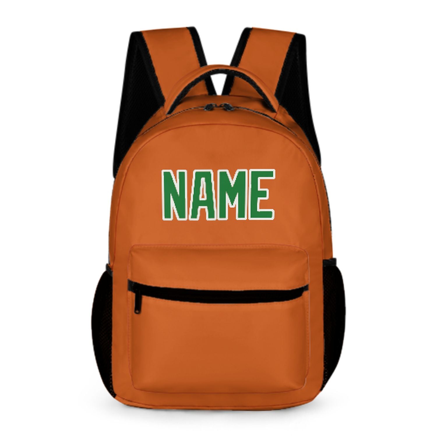 Maßgeschneidertes Orange Smaragdgrün Kinderrucksack