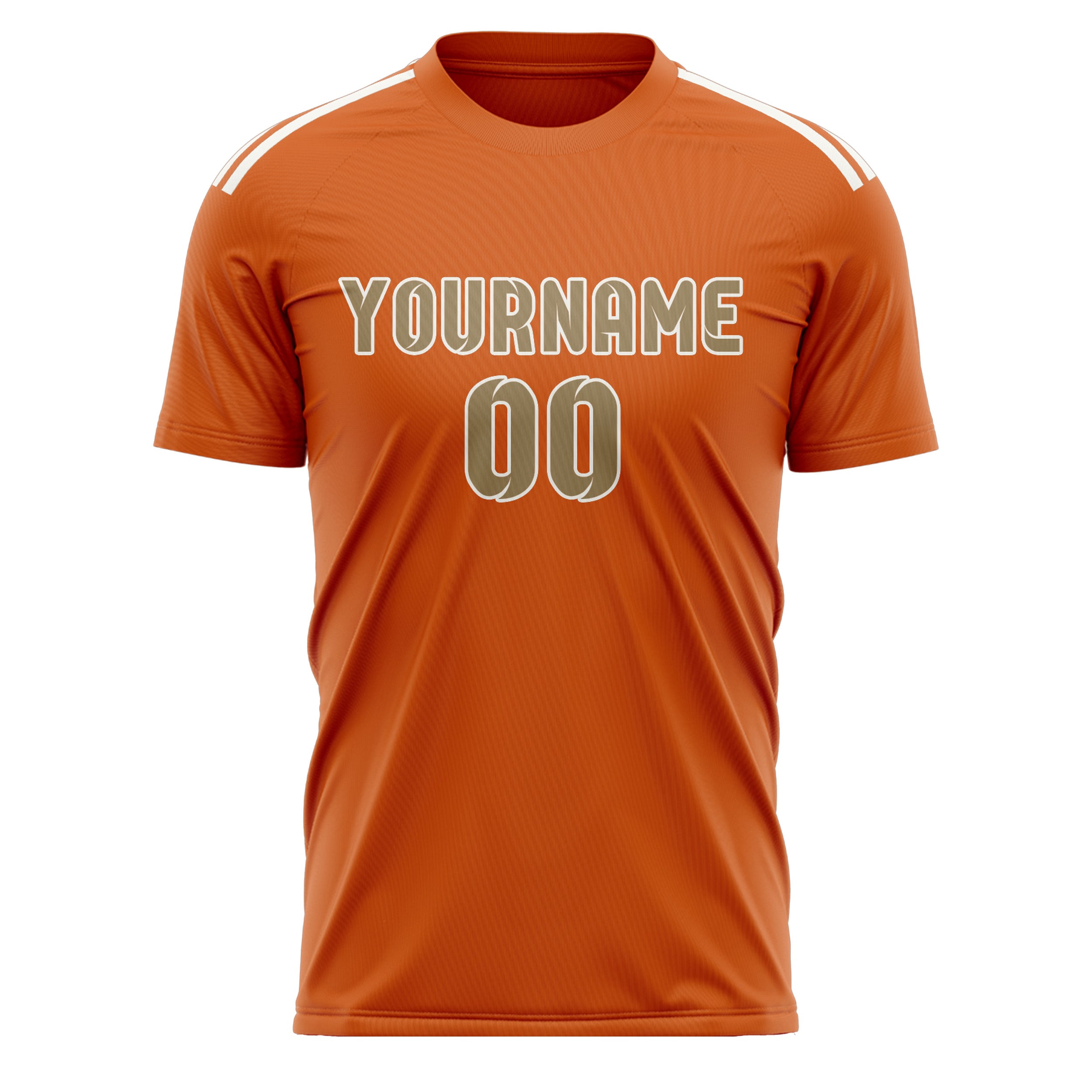 Benutzerdefiniertes Professionelles Orange Hellkhaki Fußballtrikot