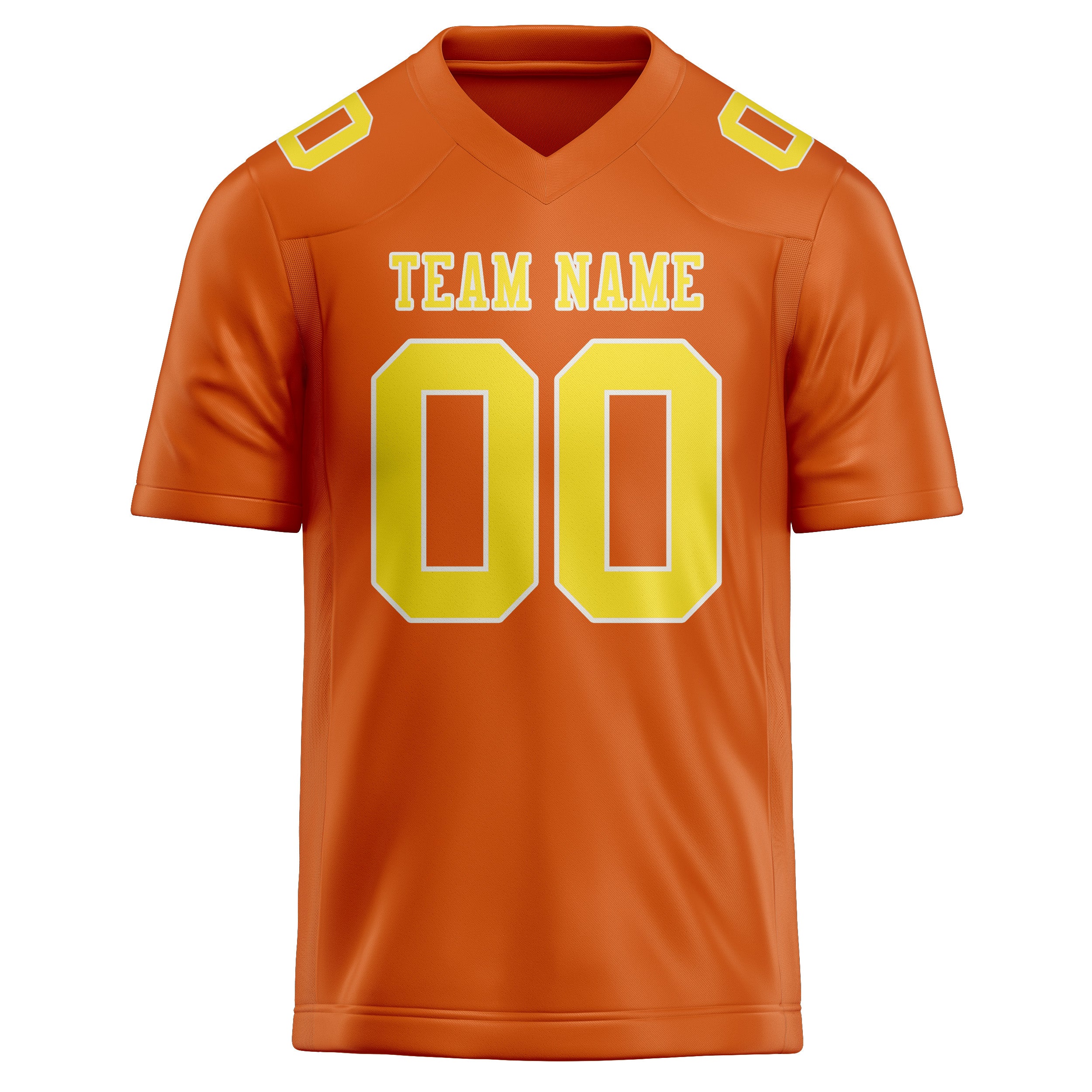 Maglia da rugby arancione giallo pallido professionale personalizzata