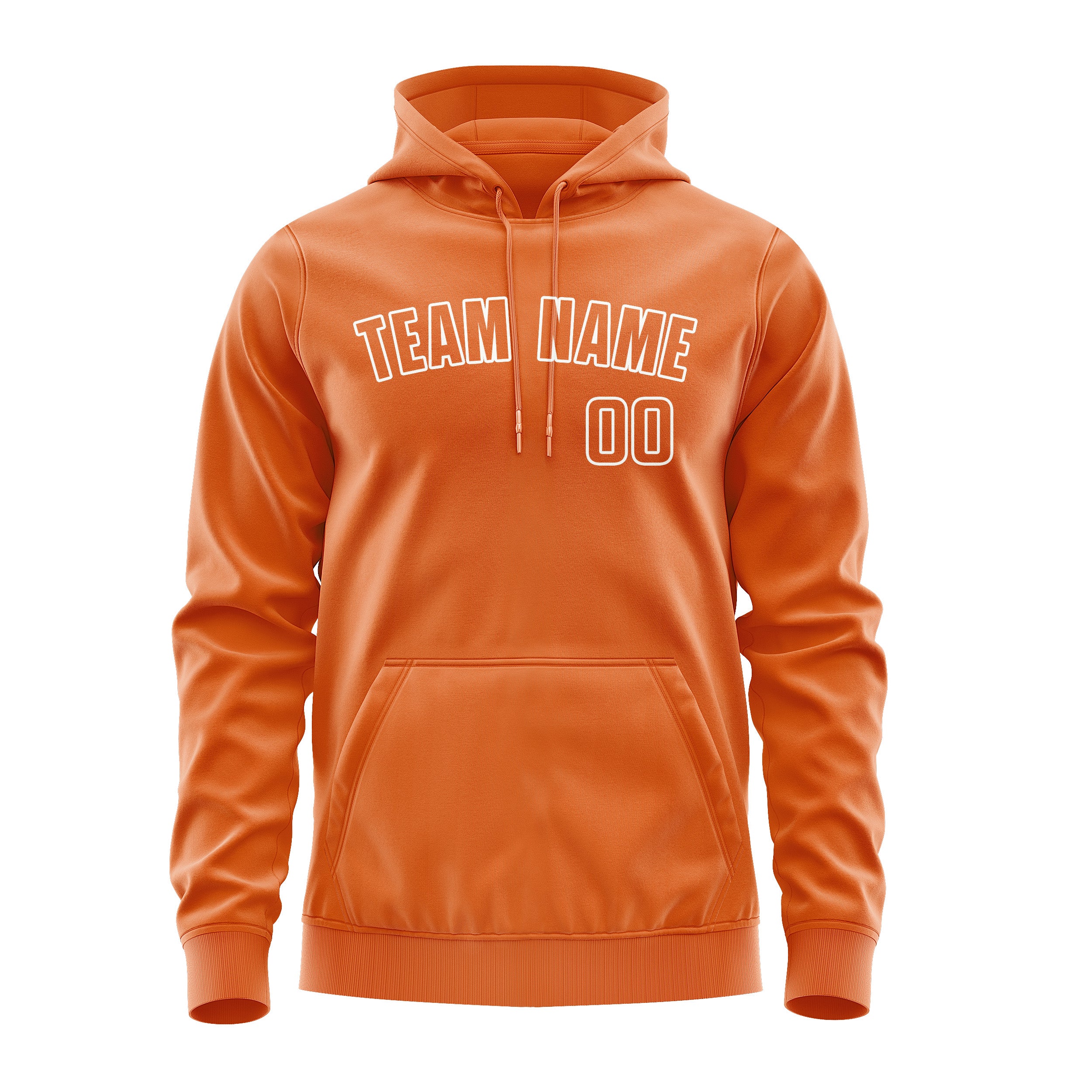 Maßgeschneidertes Orange Orange Hoodie